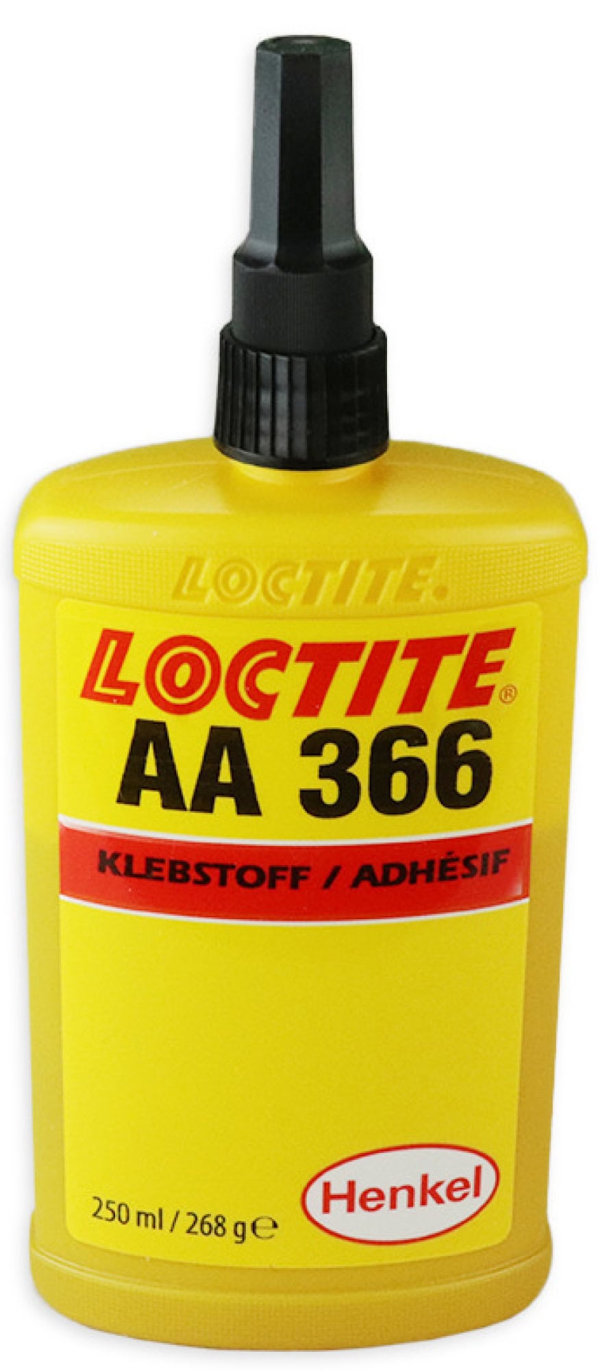 Henkel™ Loctite® Acrylat Klebstoff AA 366, 250 ml, Gelb, Mittel, 1K, 149295, Ferrit geeignet