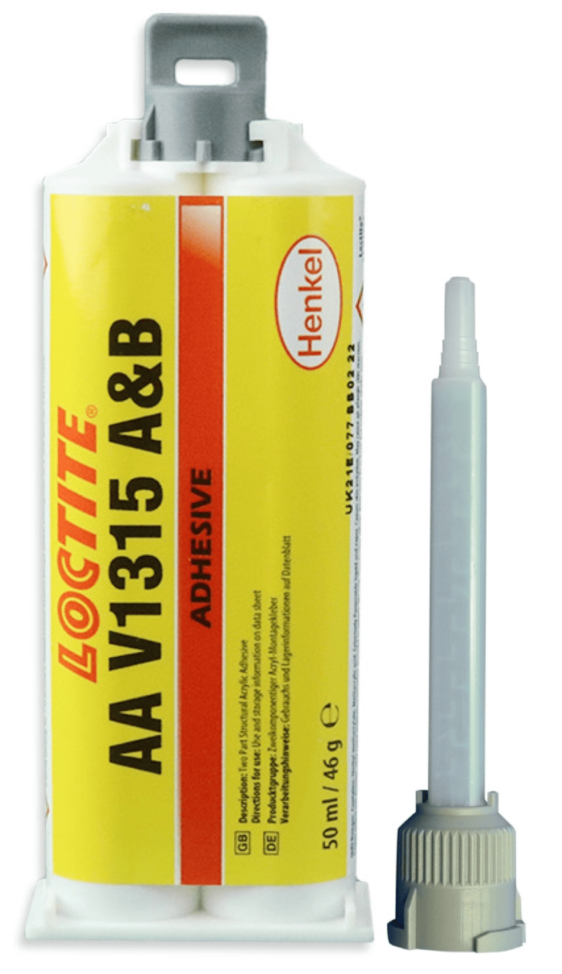 Henkel™ Loctite® Acrylat Klebstoff AA V1315, 50 ml, weiß, 1:1, Thixotrop, 2K, 1307523, Für Verbundswerkstoffe/ Kunststoffe
