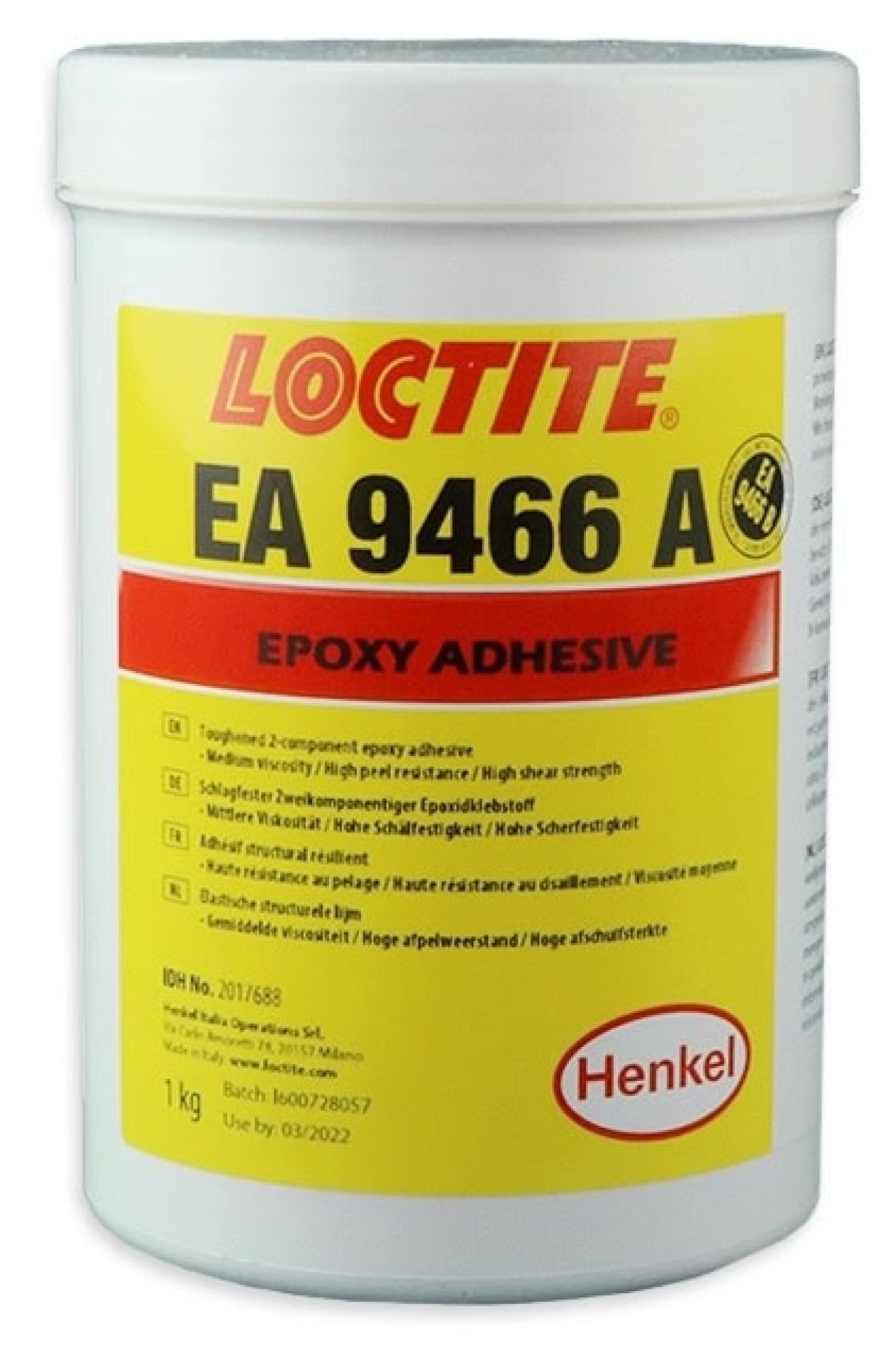 Henkel™ Loctite® EA 9466 Komponente A Epoxid Strukturklebstoff, 1Kg, Beige, 2:1, Mittel, 2K, 2017688, Für Anwendungen die lange Verarbeitungszeit und hohe Festigkeit erfordern