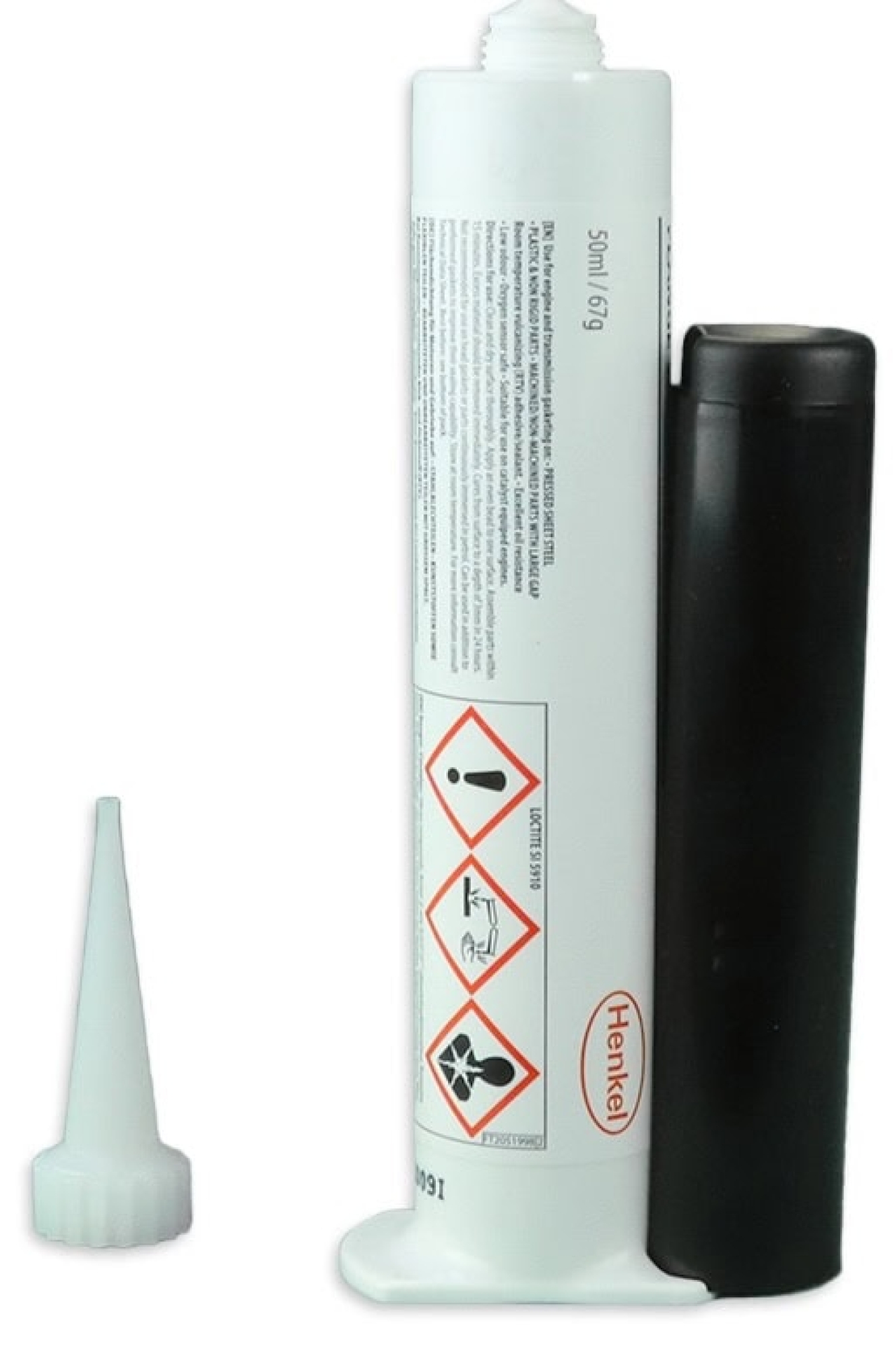 Preview: Henkel™ Loctite® SI 5910 Silikondichtung, 50 ml, Schwarz, 2051998, Schnell abbindende, ölbeständige Silikondichtunge für flexible Flansche