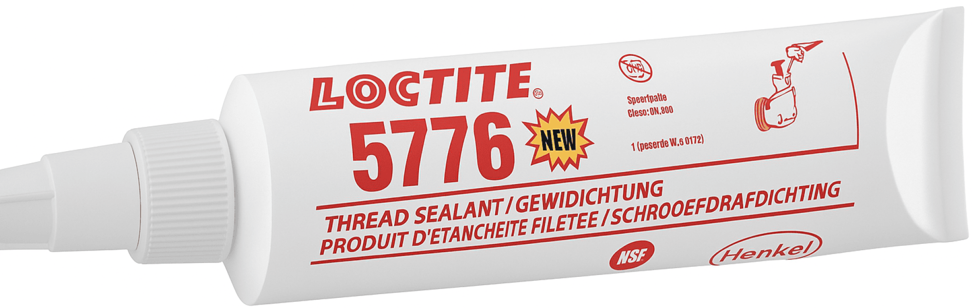 Henkel™ Loctite® 5776 Gewindedichtung, 250 ml, Gelb, Mittel, 1545064, Universell einsetzbar für alle groben Metallgewinde