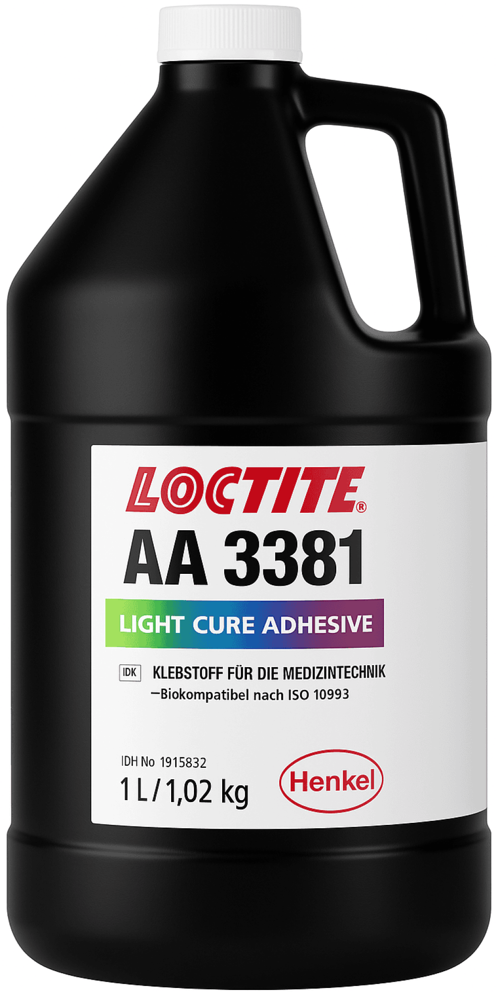 Henkel™ Loctite® AA 3381 UV Sofortklebstoff, 1 Liter, Transluzent, 1170090, Universal anwendbar