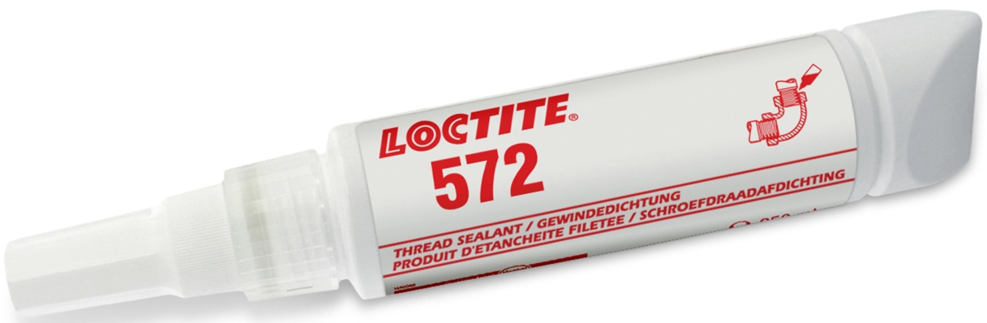 Henkel™ Loctite® 572 Gewindedichtung, 250 ml, Weiß, 142612, Langsam aushärtend für grobe Metallgewinde
