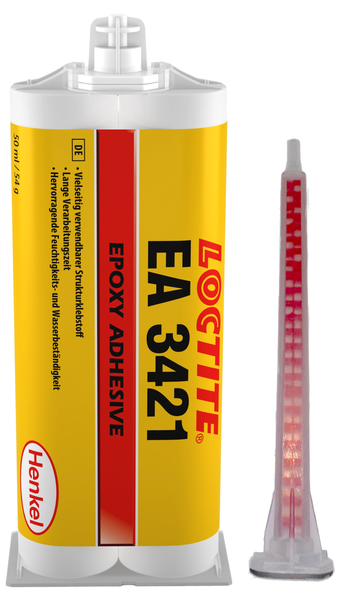 Henkel™ Loctite® Epoxid Strukturklebstoff EA 3421, 50 ml, Bernsteinfarben, 1:1, Mittel, 2K, 2063252, Universell anwendbar