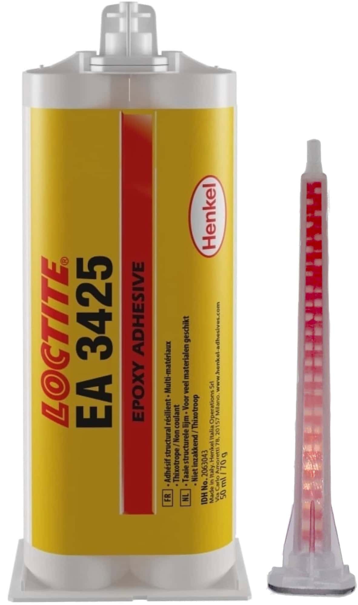 Henkel™ Loctite® Epoxid Strukturklebstoff EA 3425, 50 ml, Gelb-Weiß, 1:1, Fest, 2K, 2063041, Für großflächige Anwendungen