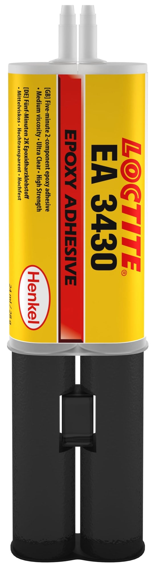 Henkel™ Loctite® Epoxid Strukturklebstoff EA 3430, 24 ml, Transparent, 1:1, Mittel, 2K, 242865, Hochtransparent und Wasserbeständig