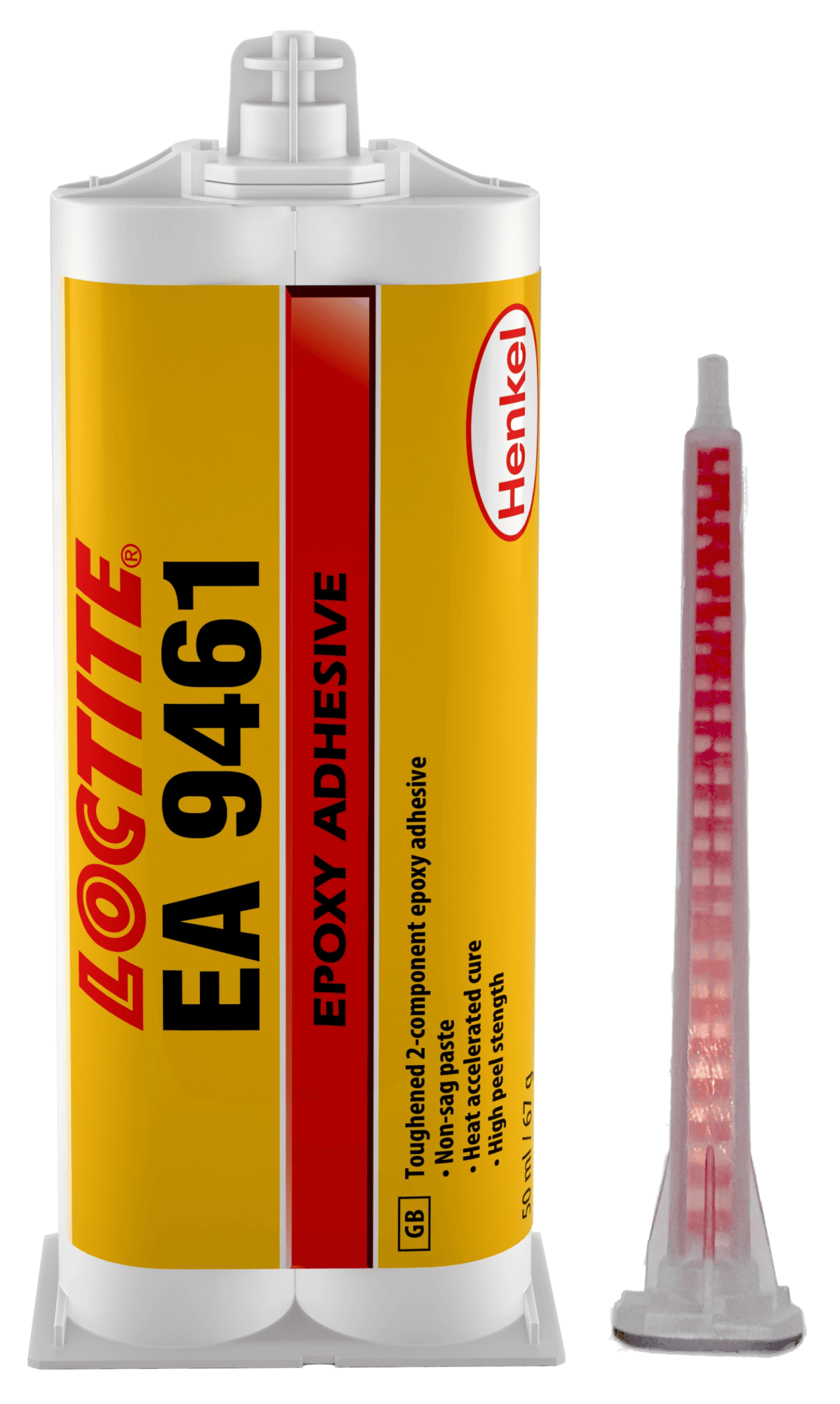 Henkel™ Loctite® Epoxid Strukturklebstoff EA 9461, 50 ml, Grau, 1:1, Fest, 2K, 2061254, Für unterschiedlichen Werkstoffen