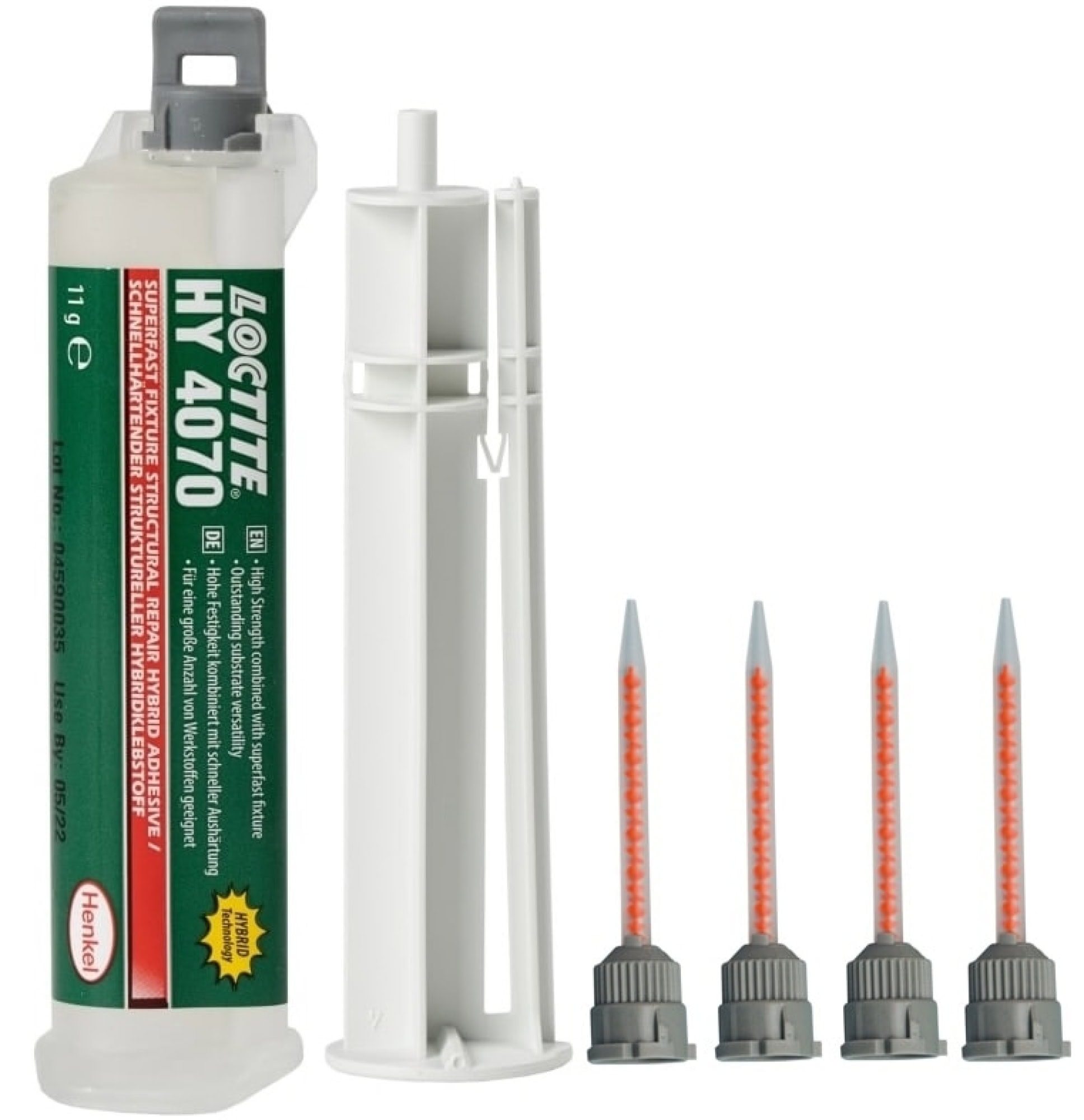 Henkel™ Loctite® Hybridklebstoff auf Cyanacrylatbasis HY 4070, 11 g, Transparent, Nicht Fließend, 2K, 10:1, 2237457, Für universelle Anwendungen