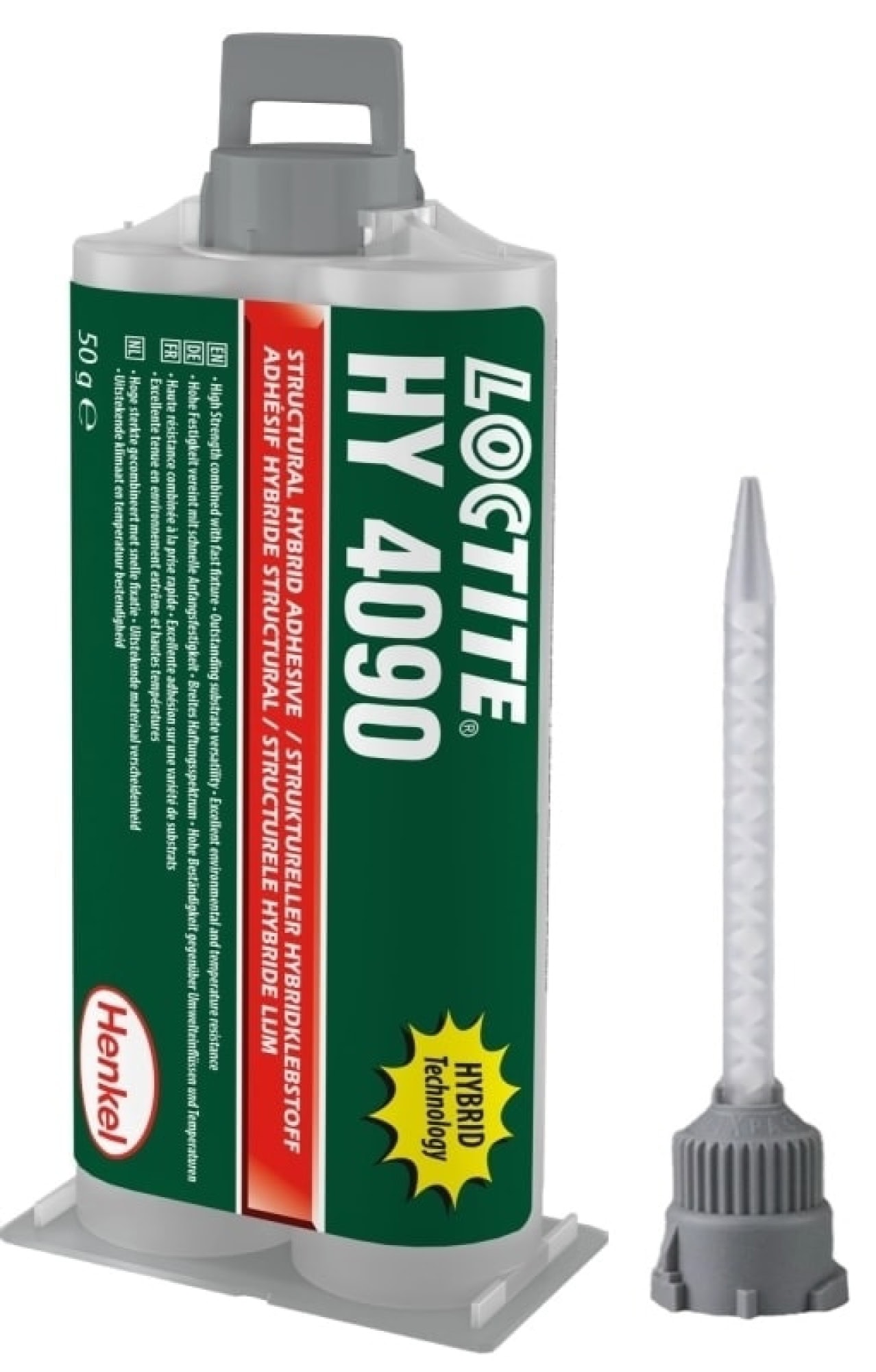 Henkel™ Loctite® Hybridklebstoff auf Cyanacrylatbasis HY 4090, 50 g, Weiß, Fest, 2K, 1:1, Hohe Temperaturbeständigkeit