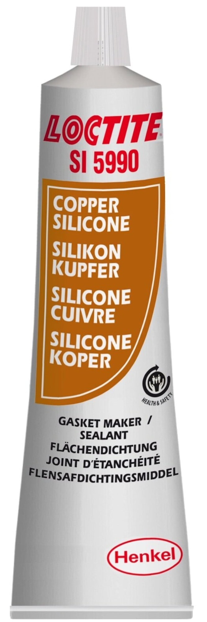 Henkel™ Loctite® Oxim Silikon Kleb- und Dichtstoff SI 5990, 40 ml, Kupfer, Fließend, 1K, 1716588, Extrem Temperaturbeständig