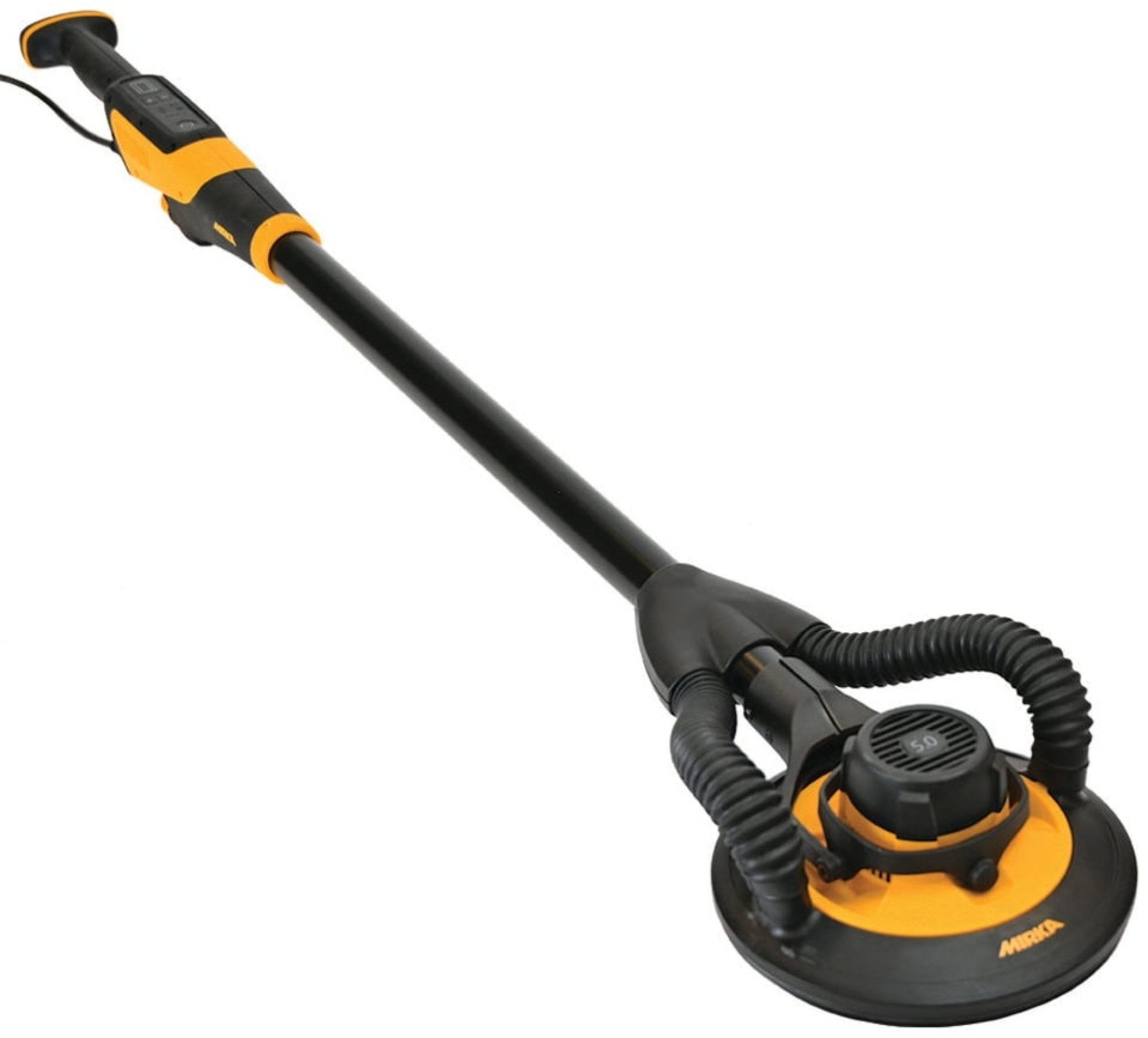 Preview: Mirka® LEROS 950CV + DEXOS Wand & Deckenschliff Starter Kit KIT2553CDMDE, Schleifer: Ø 225 mm, 5 mm Schleifhub, Zentralabsaugung, Für absolute Perfektion mit geringsten Aufwand