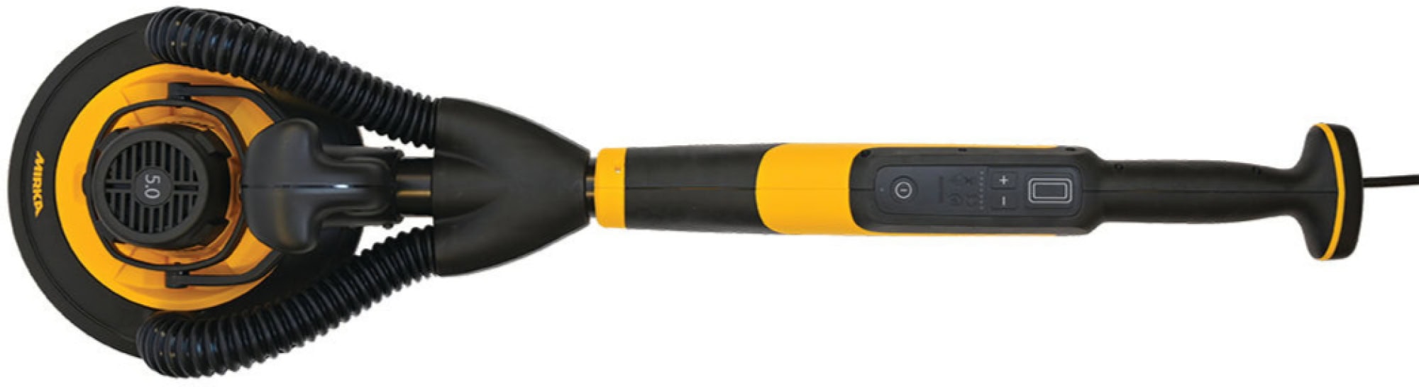 Mirka® LEROS 950CV Kurzvariante Elektro Wandschleifer | Deckenschleifer MIW9502122, Ø 225 mm, 5 mm Schleifhub, Kein Gewinde, Zentralabsaugung, 240V, 0,47 PS / 350 Watt, Externe Absaugung