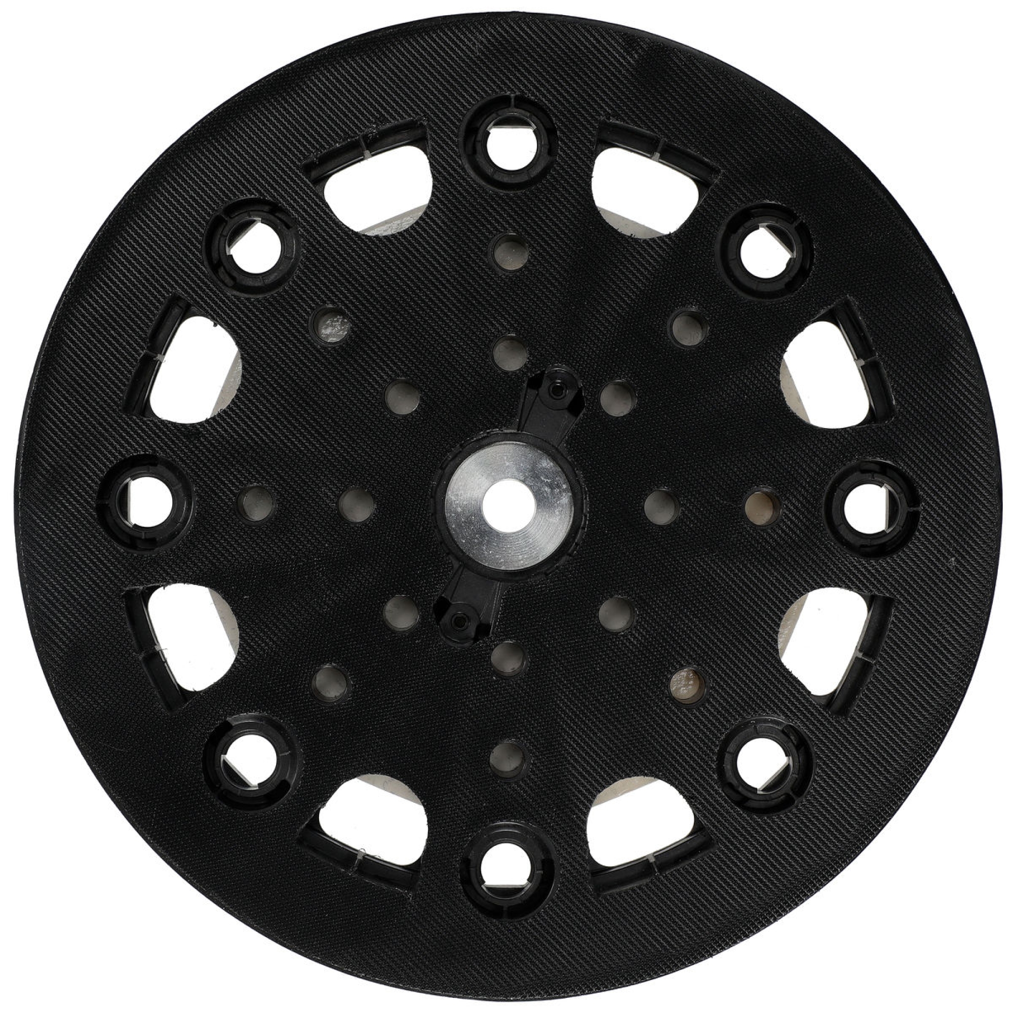 Preview: Mirka® STYRO Stützteller MIW9564411DE, Ø 225 mm, Kein Gewinde, Hart, 9 Löcher, Kletthaftend, Schleifteller für Lochsysteme: 9-fach gelochte, Multilochung und Gitternetzscheiben