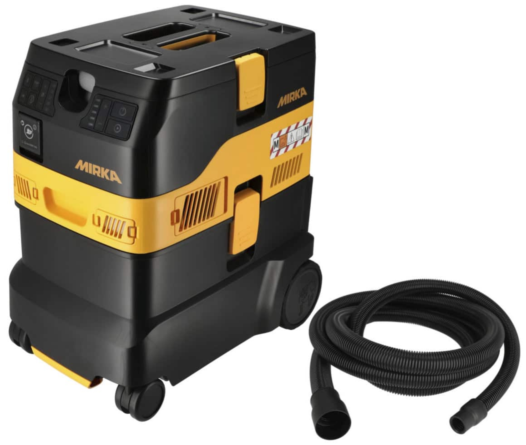 Mirka® DEXOS 1230 M AFC Industrie Staubsauger MIX12301221, Mit Schlauch, 30 Liter, Nass & Trocken, 1,63 PS / 1200 Watt, 4.200 L/.Min., Staubklasse M, Anti Statisch (ESD), Automatische Filterreinigung, Auto Start, Für staubfreies Schleifen & Arbeiten