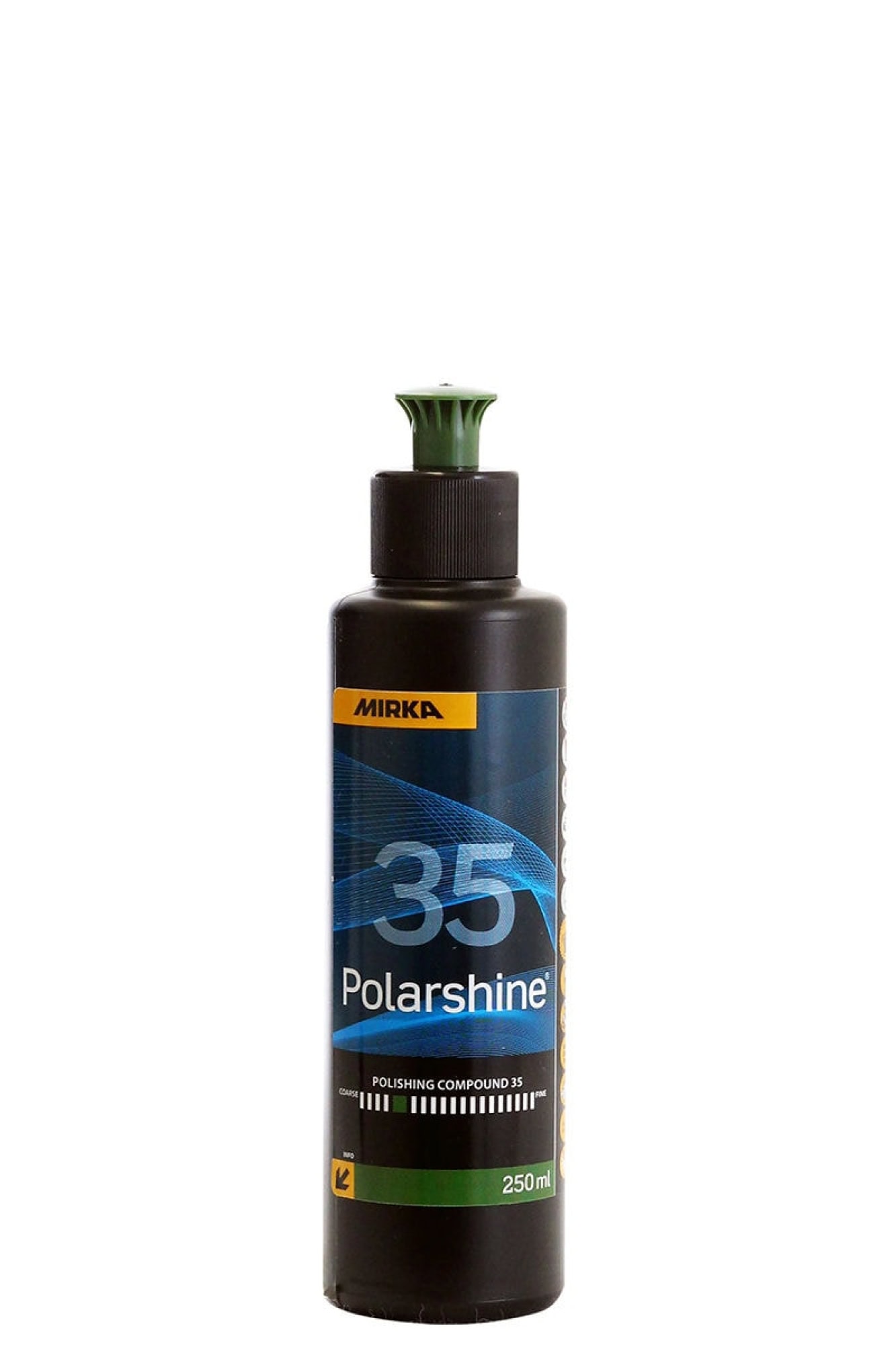 Mirka® Polarshine 35 7992800251, 250 ml, Grobe Politur zur Vorbehandlung für harte Oberflächen und schnelle Polierverfahren