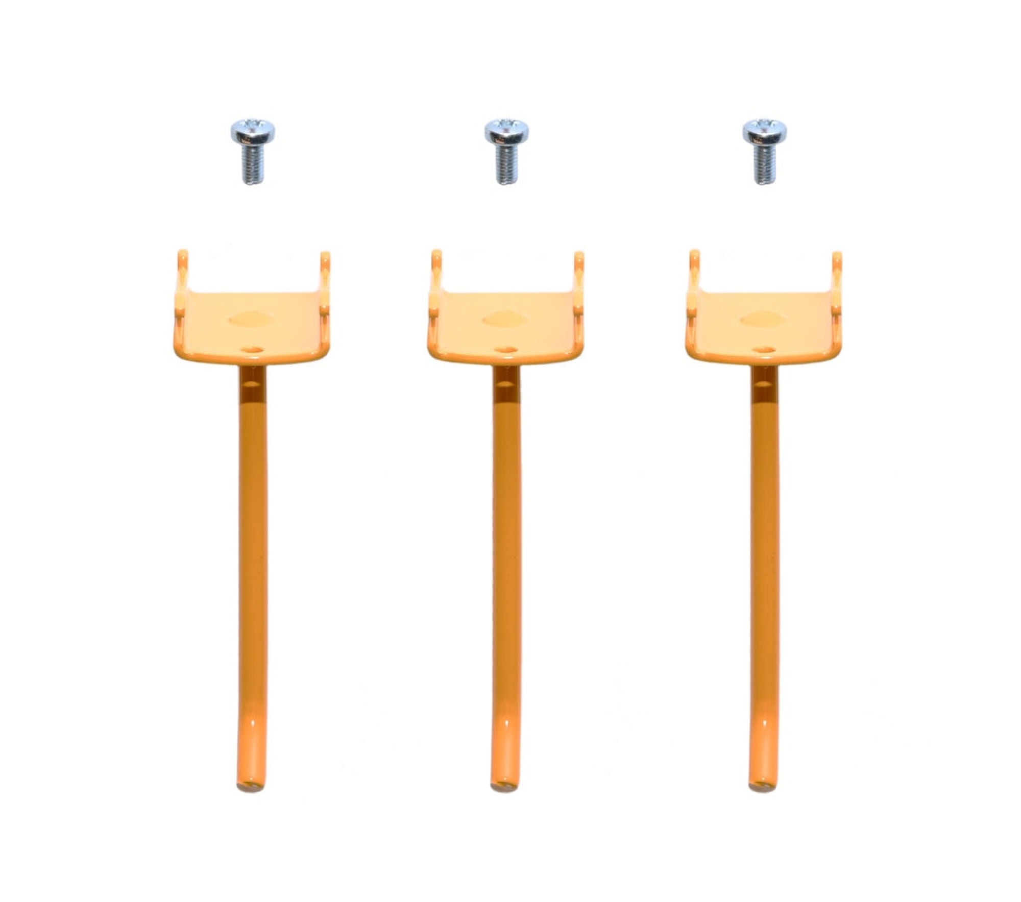 Mirka® Haken 9194010411, Vierkantlöcher kurz, Gelb 3er Pack
