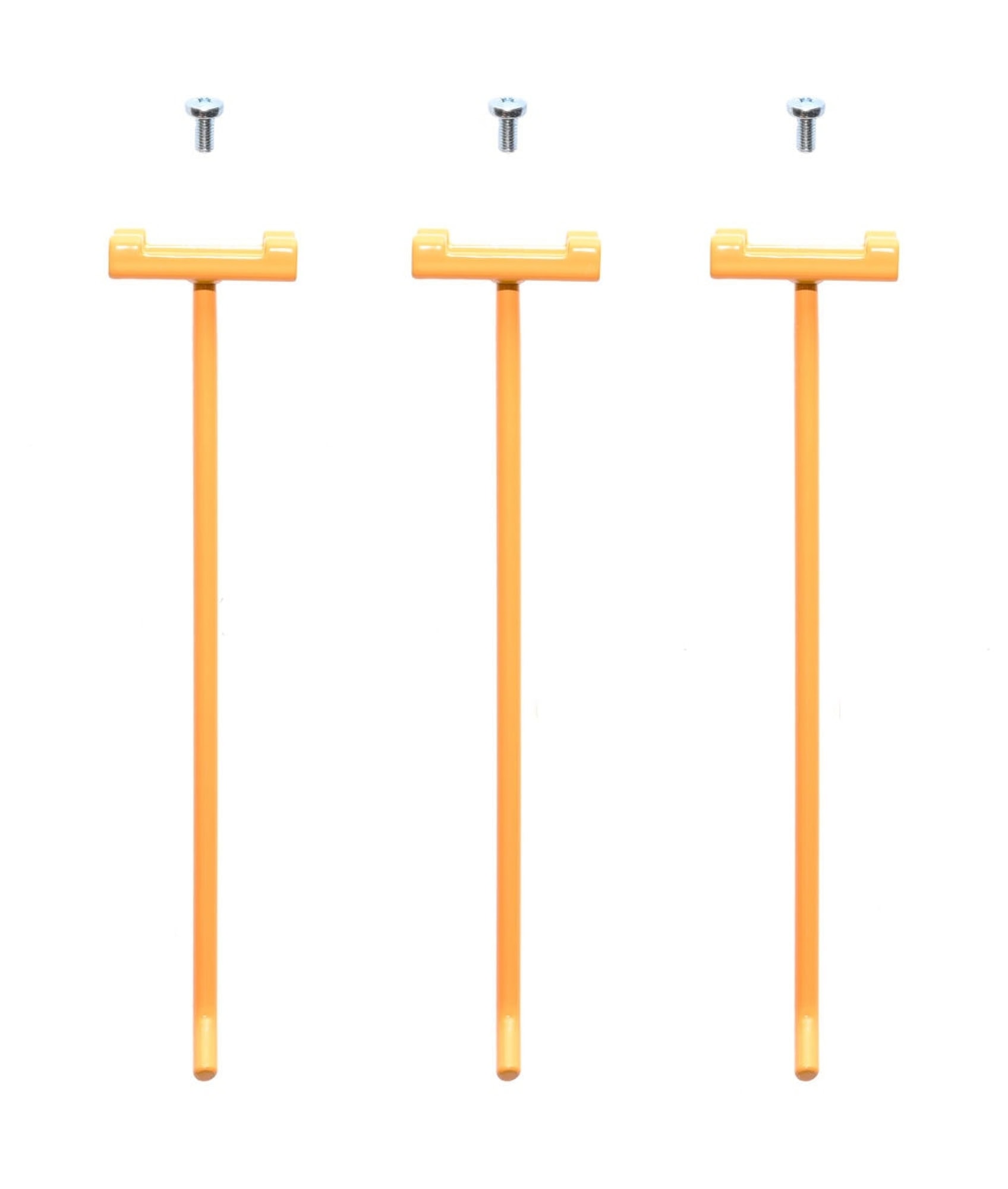 Mirka® Haken 9194010311, Vierkantlöcher lang, Gelb 3er Pack