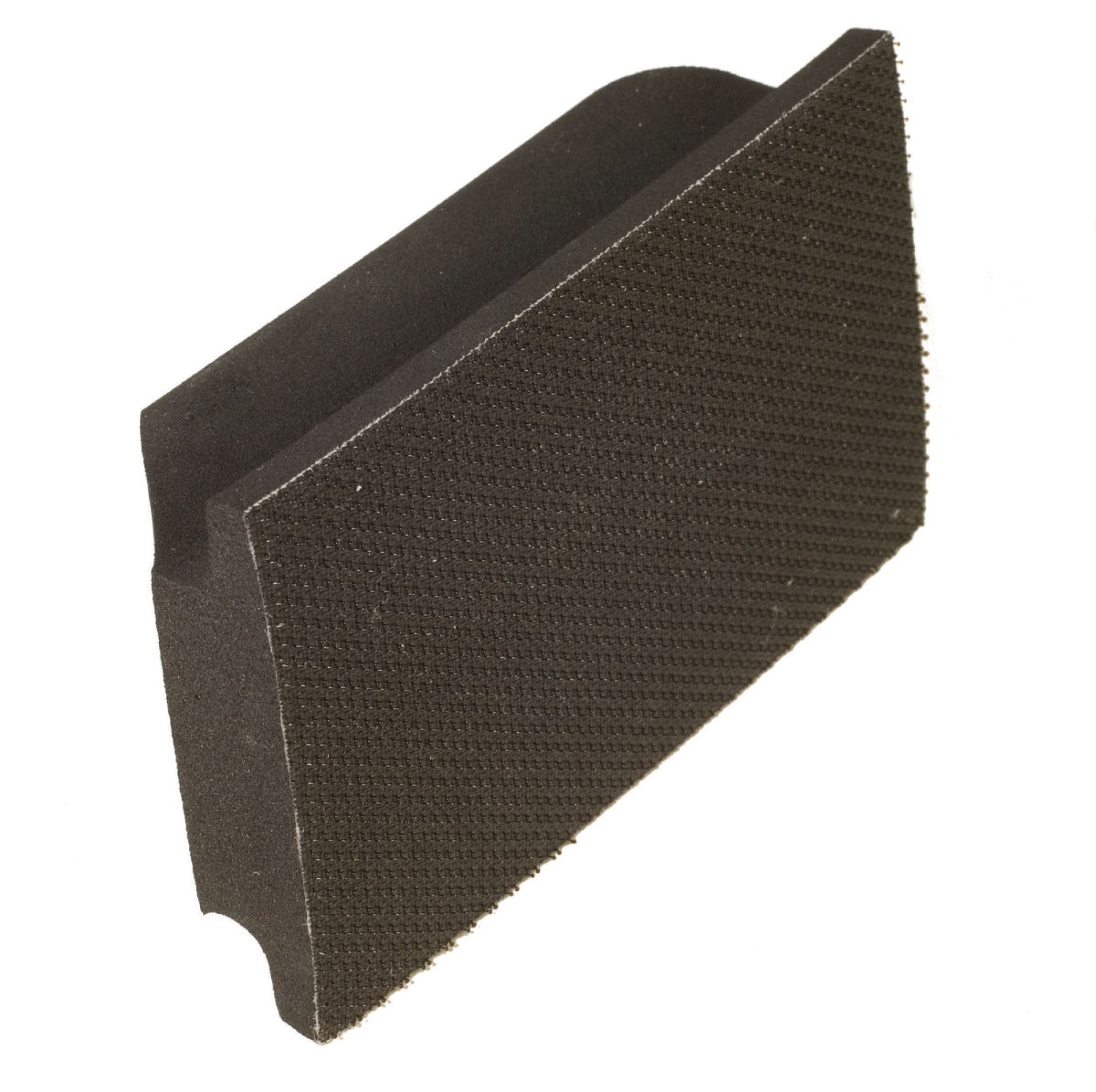 Mirka® 8390800111, 70 mm x 125 mm, Weich, Ungelocht, Schwarz, Kletthaftend, Handblock ohne Absaugung mit Griffmulde für bessere Kontrolle und mehr Komfort beim Schleifen