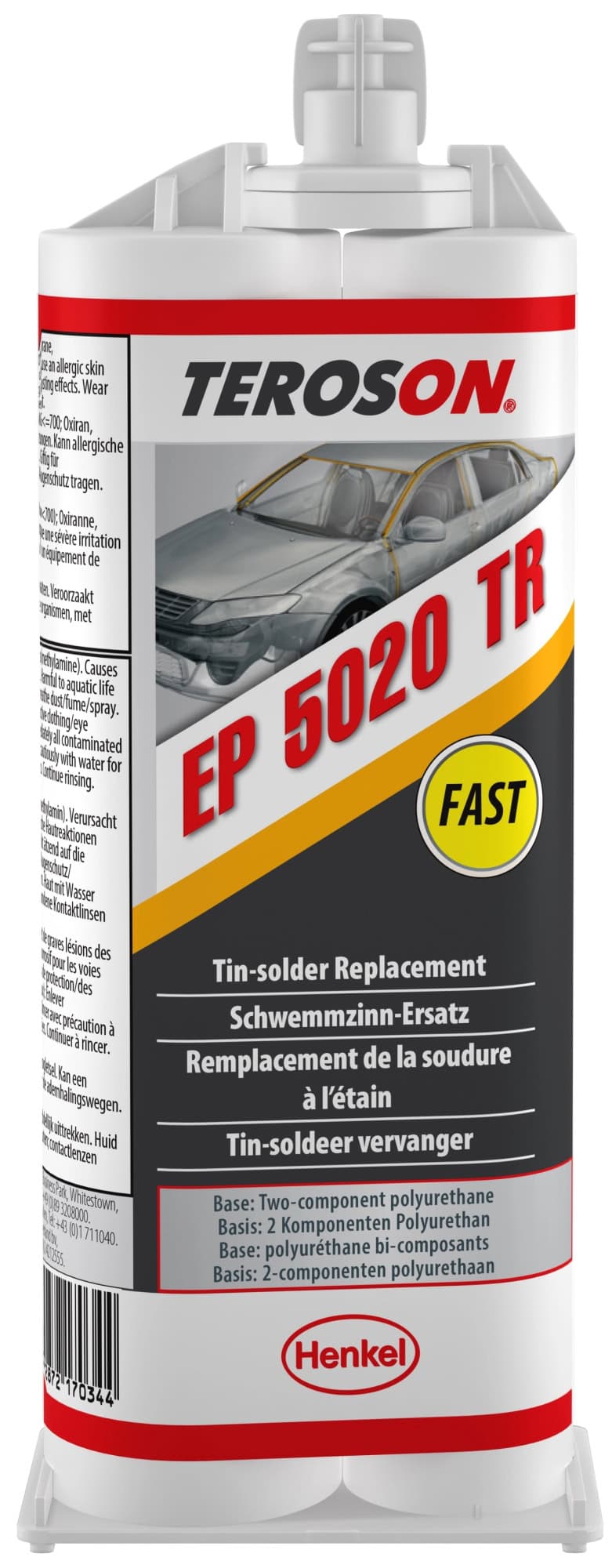 Henkel™ Teroson® EP 5020 TR Epoxidklebstoff, 50 ml, Grau, 2K, 2563339, Für die schnelle Nachbildung von Metalloberflächen