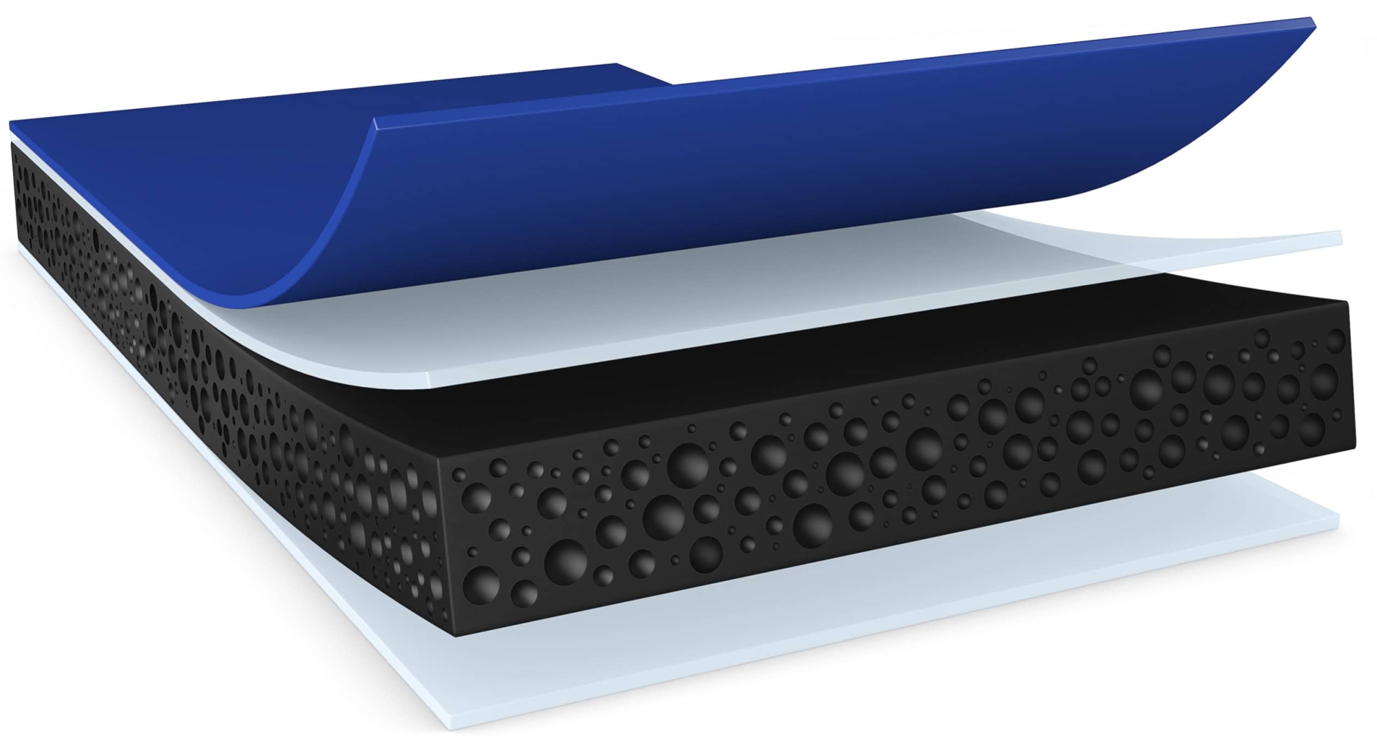 Preview: tesa® ACXplus 7072 Klebeband, 14 mm x 25 m, 0,05 mm, Schwarz, Blaue Abdeckung, PV 24, Doppelseitiges Acrylatschaum Multi-Material Klebeband