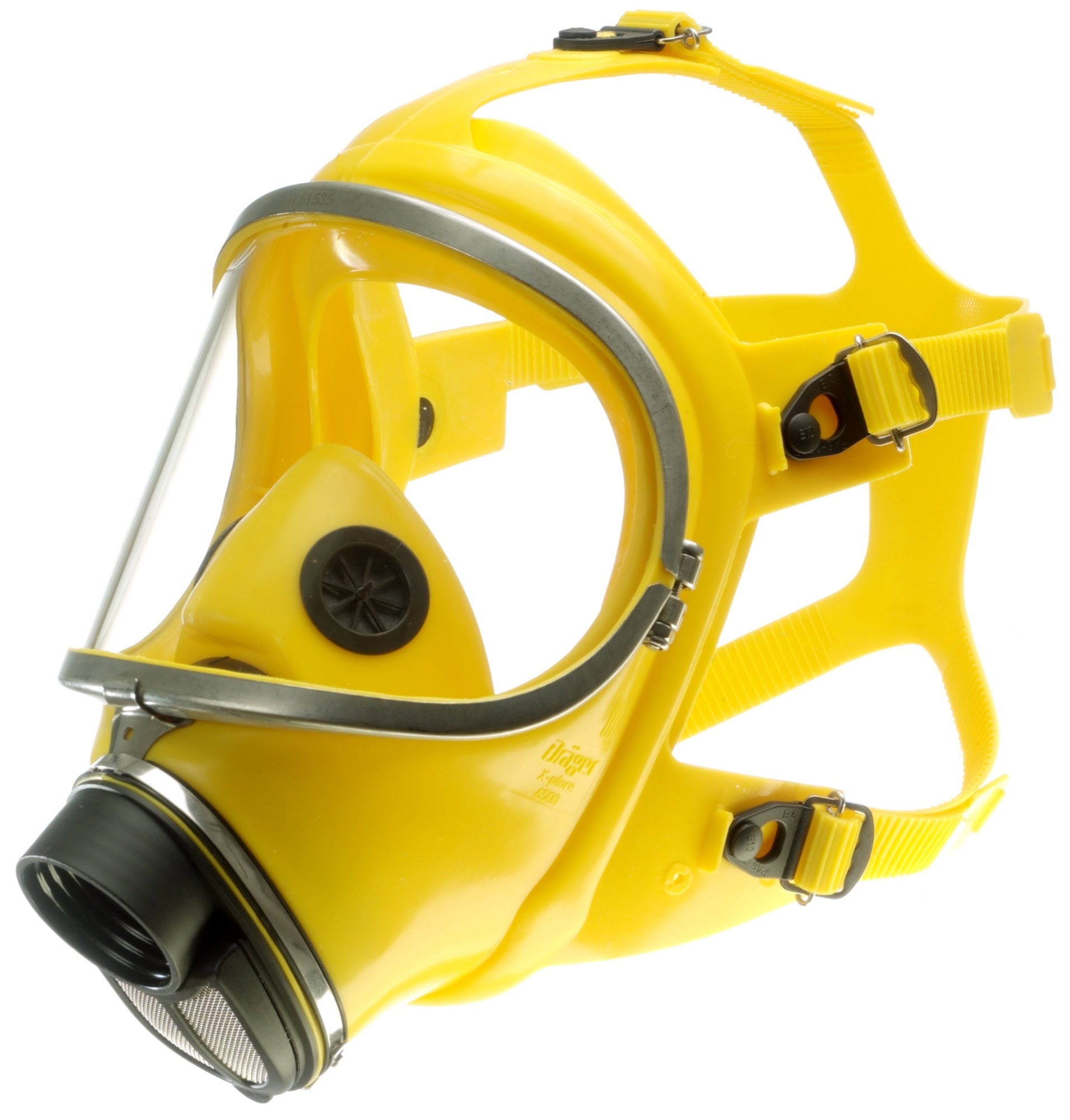 Dräger® X-plore® 6570 Gasmaske / Vollmaske R55850, Universalgröße, Chemikalienbeständige Triplex Sichtscheibe, Silikon Maskenkörper, Edelstahlrahmen, RD40 Filteranschluss [NATO Standard], Für Industrieeinsatz