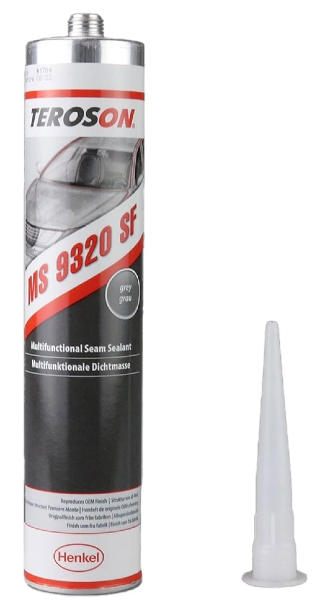 Henkel™ Teroson® Silanmodifizierter Polymer Kleb-/ Dichtstoff MS 9320 SF, 300 ml, Grau, Thixotrop, 1K, 2486736, Schnell Aushärtend