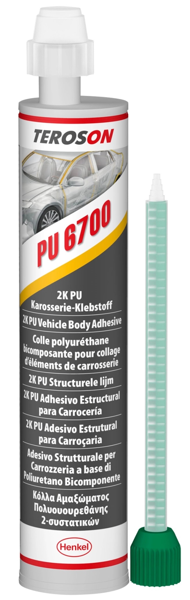 Henkel™ Teroson® PU 6700 Polyurethan Klebstoff, Komponent B, 310 ml, Grau, 2K, 156666, Für Universelle Anwendung