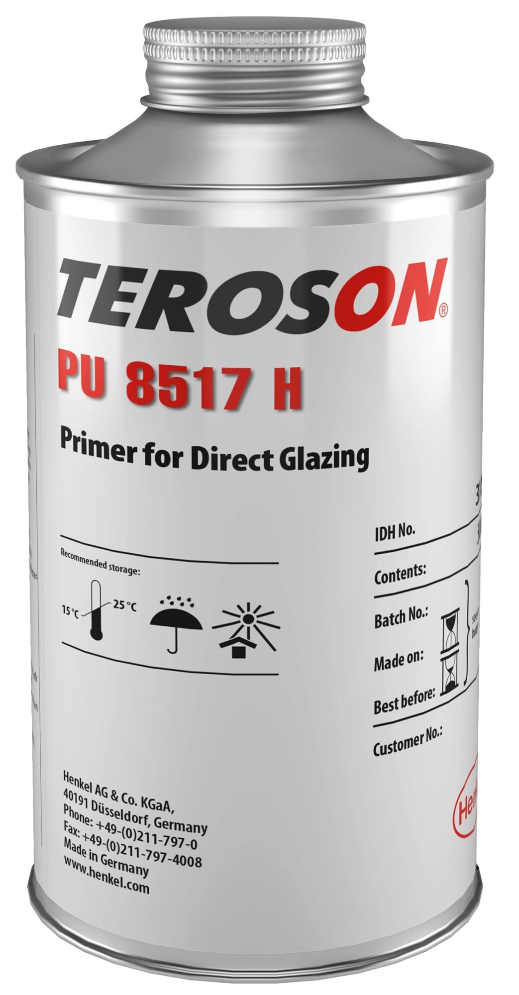 Henkel™ Teroson® PU 8517 H Primer, 500 ml, Schwarz, 310511, Für Glas und Glaskeramik