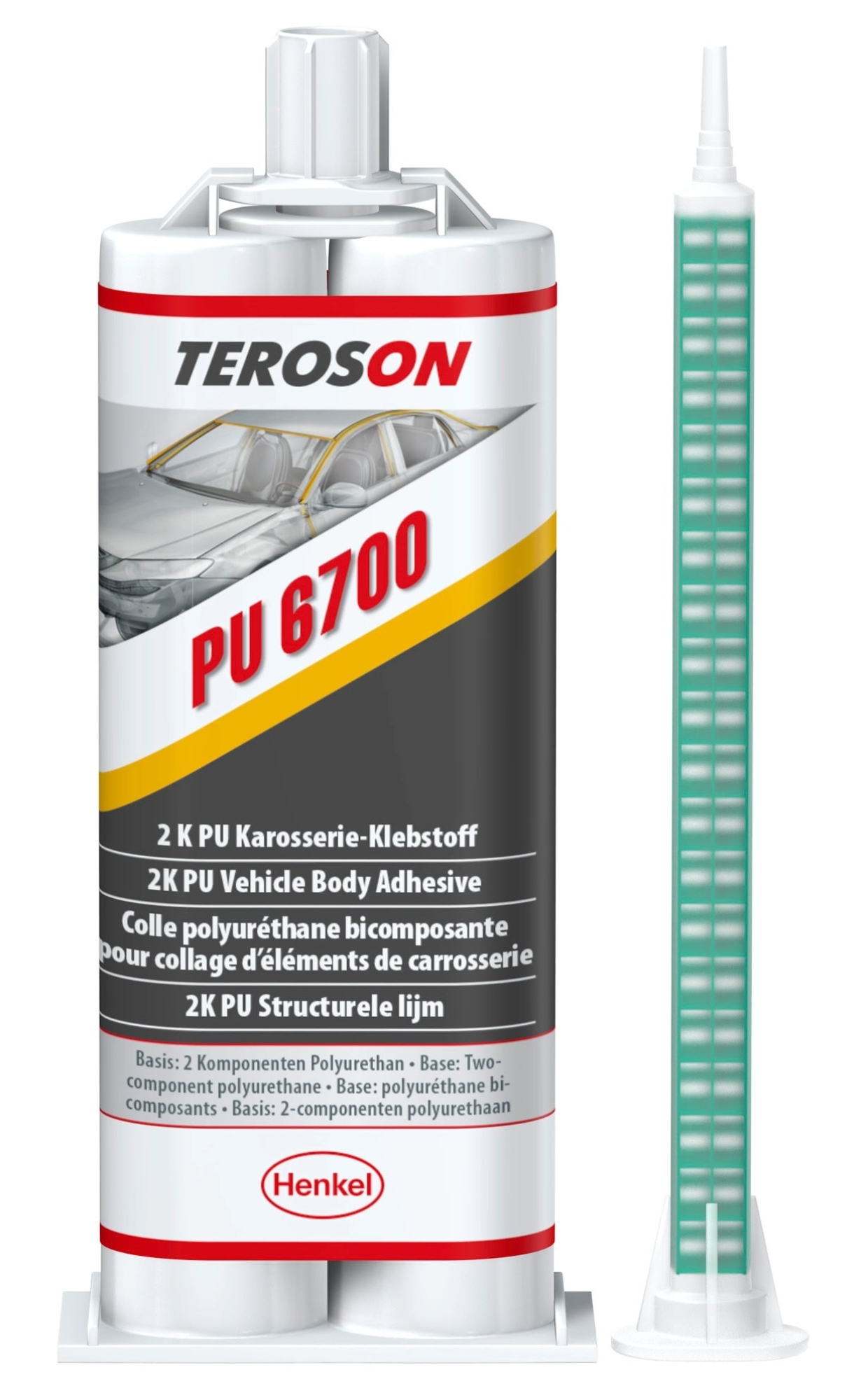 Henkel™ Teroson® PU 6700 Polyurethan Klebstoff, 50 ml, Grau, 2K, 264880, Für Universelle Anwendung