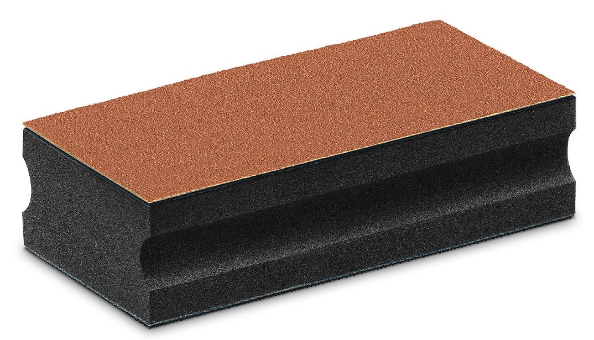 VSM Vitexo 731027, 140 mm x 67 mm, doppelseitiger Handschleifklotz mit VSM-Klett-Blattstreifen für Beidseitige Nutzung