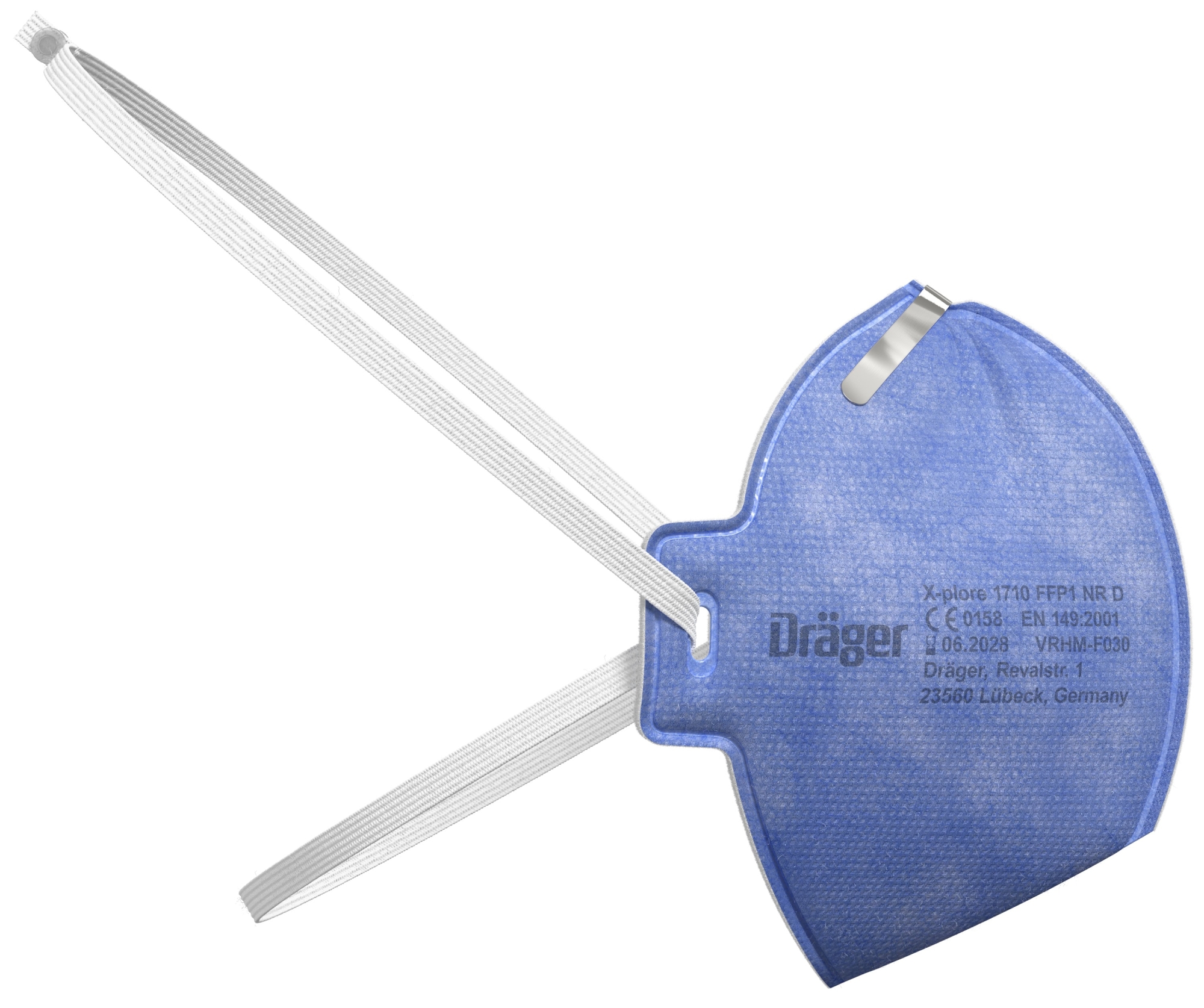 Dräger® X-plore® 1710 FFP1 NR D Atemschutzmaske / Partikelmaske 3951080, Universalgröße, Hygienisch einzelverpackt, Wirksamer Schutz gegen Stäube und Partikel bei hohem Tragekomfort