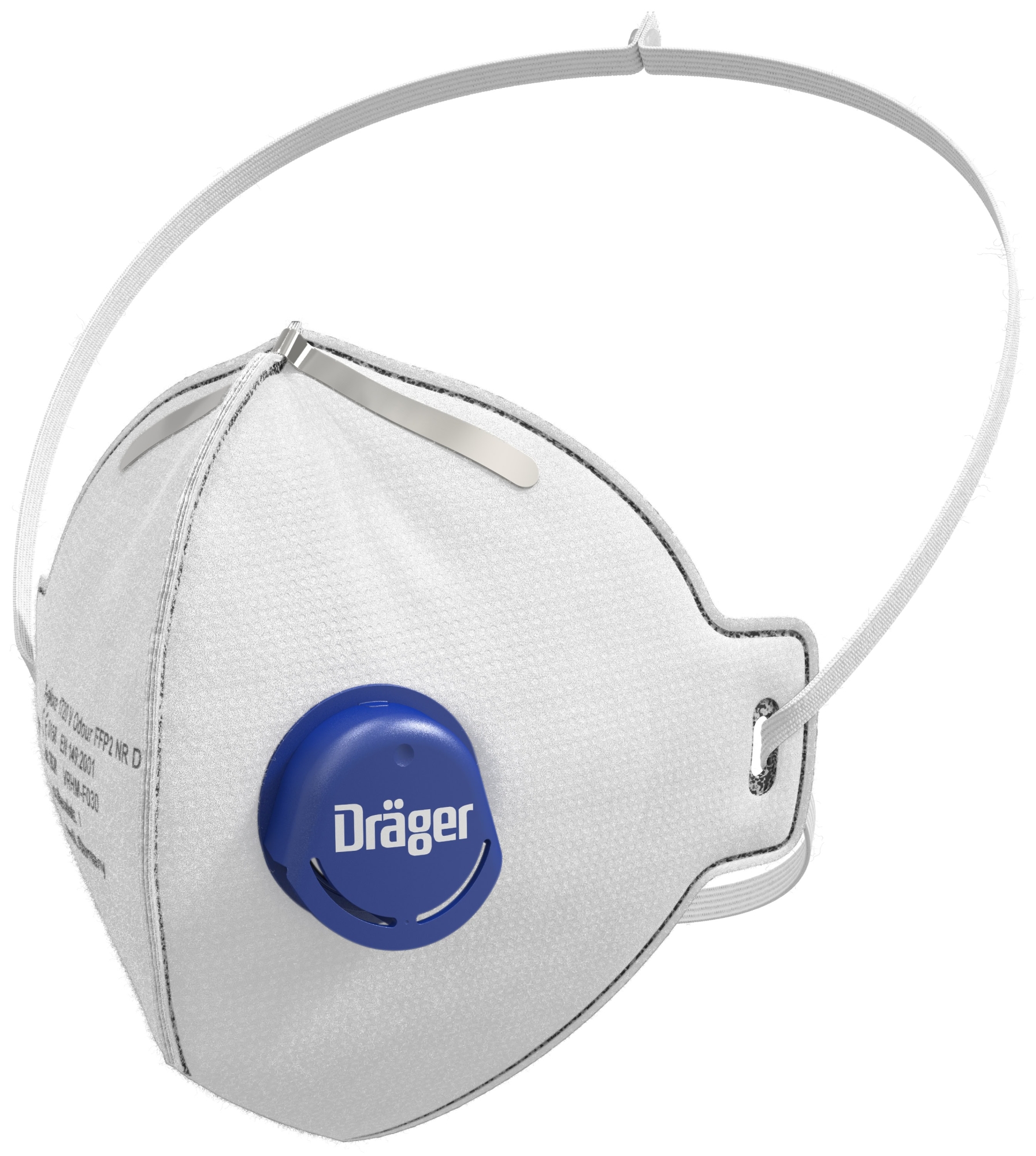Dräger® X-plore® 1720V Odour FFP2 NR D Atemschutzmaske / Partikelmaske 3951085, Universalgröße, Aktivkohle, Ausatemventil, Hygienisch einzelverpackt, Wirksamer Schutz gegen Feinstäube und Partikel bei hohem Tragekomfort