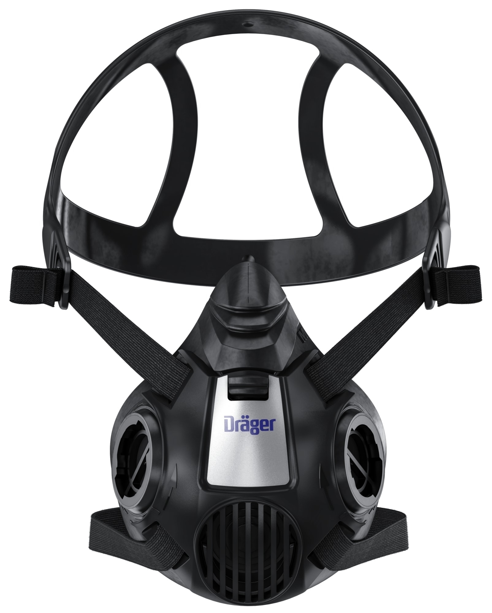 Dräger® X-plore® 3500 Gasmaske / Halbmaske A1B1E1K1 Hg P3 R D Filter Waldbrand Set 3707010, Größe M, Dräger Flex, Dräger® Bajonett-Klick Filteranschluss