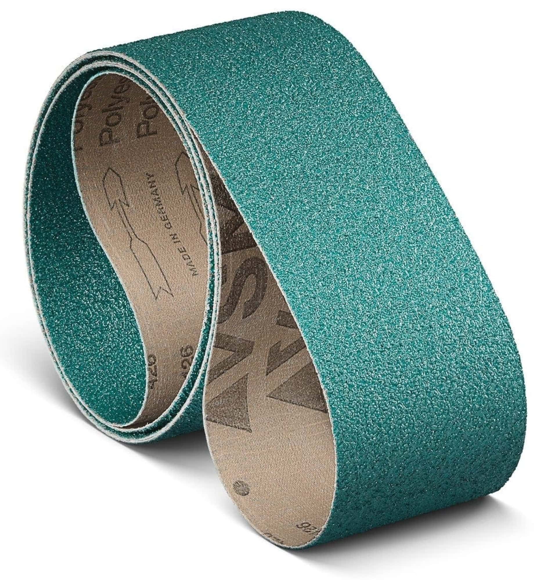 VSM Zirkonkorund ZK713X 741539, 1.450 mm x 1900 mm, Z, P320, X-Baumwolle, Ausführung (E07), Blau, Breitschleifband mit Zirkonkorund/Aluminiumoxid, Für Edelstahl und Holz
