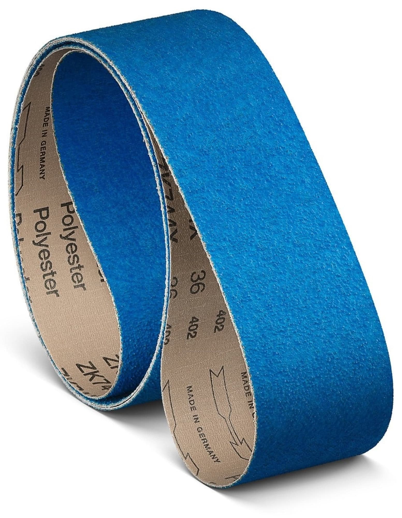 VSM ZIRKONKORUND ZK744X 774166, 75 mm x 3500 mm, Z, P36, X-Polyester, Ausführung (E07), Blau, Schmalschleifband mit Zirkonkorund, Für Edelstahl und Superlegierungen