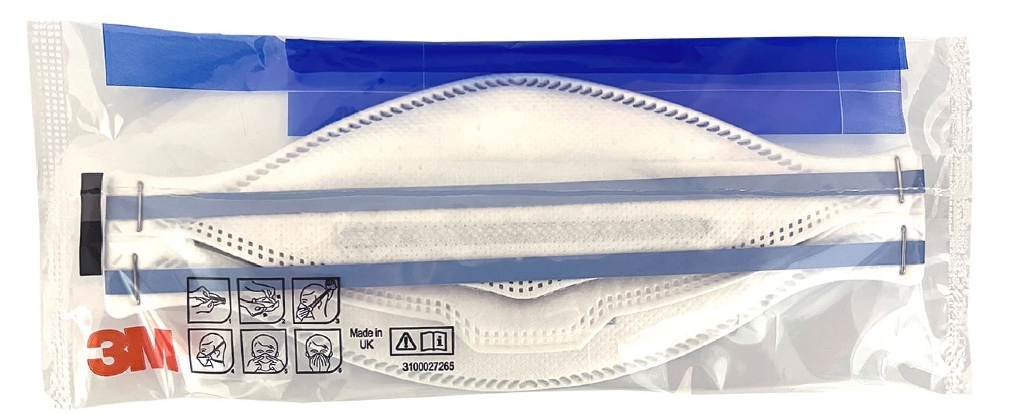 3M™ Aura™ Medizinische Atemschutzmaske 1862+, FFP2 NR D, Chirurgische Maske nach EN14683, Medizinvariante, Hygienisch einzelverpackt