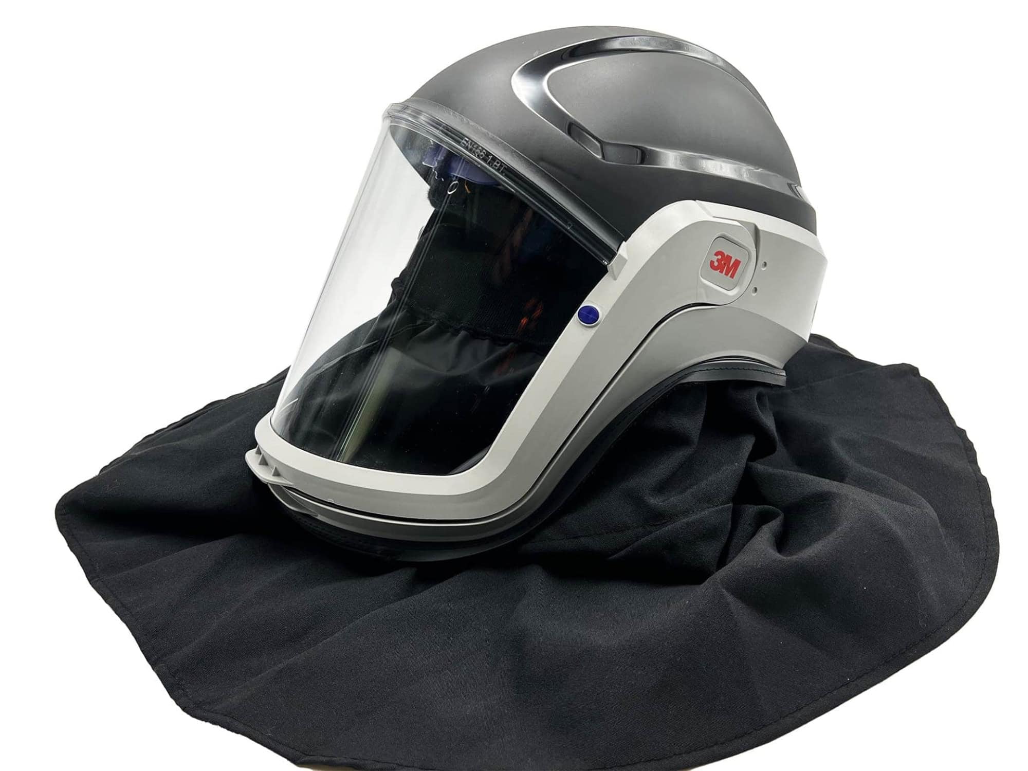 3M™ Versaflo™ M-406 Visierhelm, TH3, Klar, Komfort Abdichtung, Polycarbonat Visier, Integralvisierhelm mit strapazierfähiger komfortabler Hals- & Schulterabdeckung