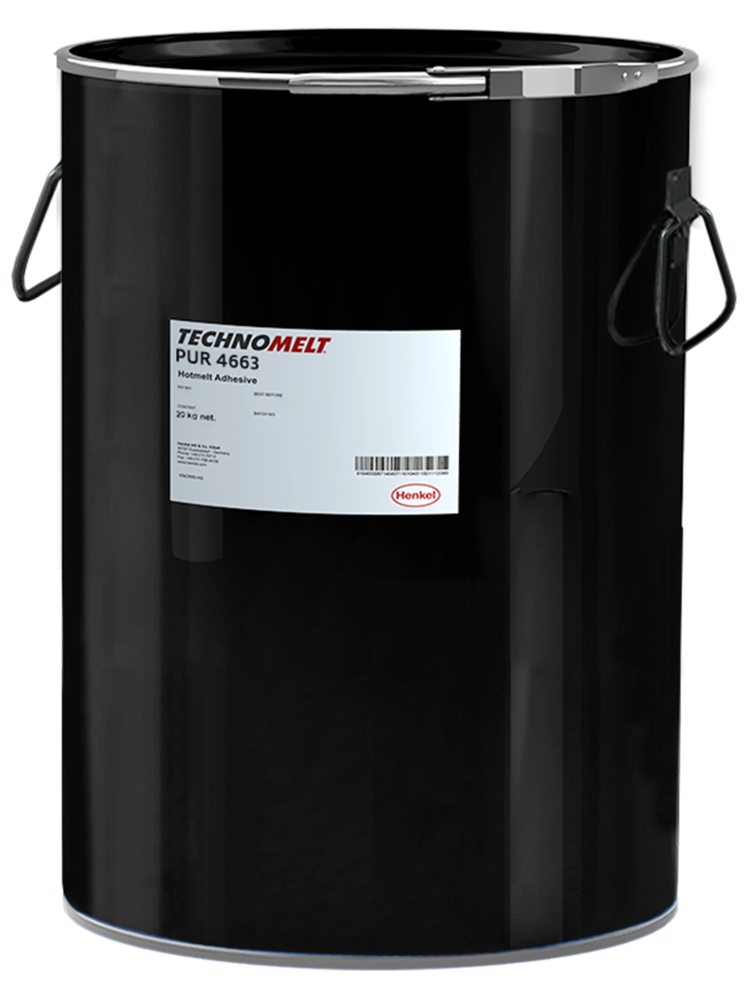 Henkel™ Technomelt® PUR 4663 Schmelzklebstoff, 20 Kg, Cremefarben, 401789, Für Textilien, Kunststoffe und Holz