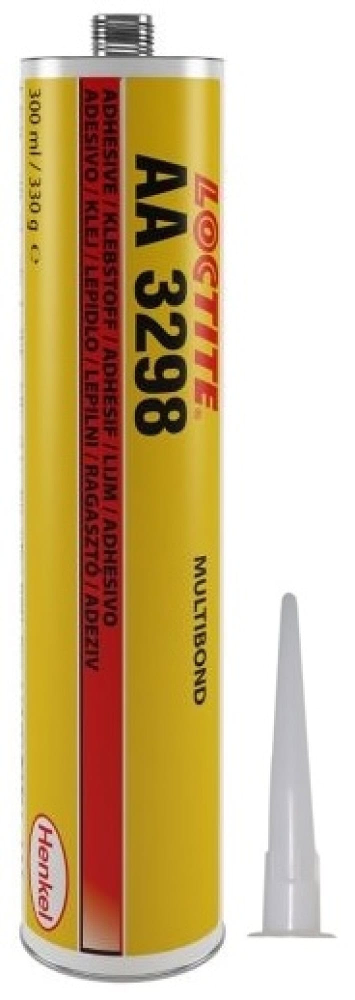 Henkel™ Loctite® Acrylat Klebstoff AA 3298, 300 ml, Gelb, Fest, 1K, 1420962, Für Glas und Metalle