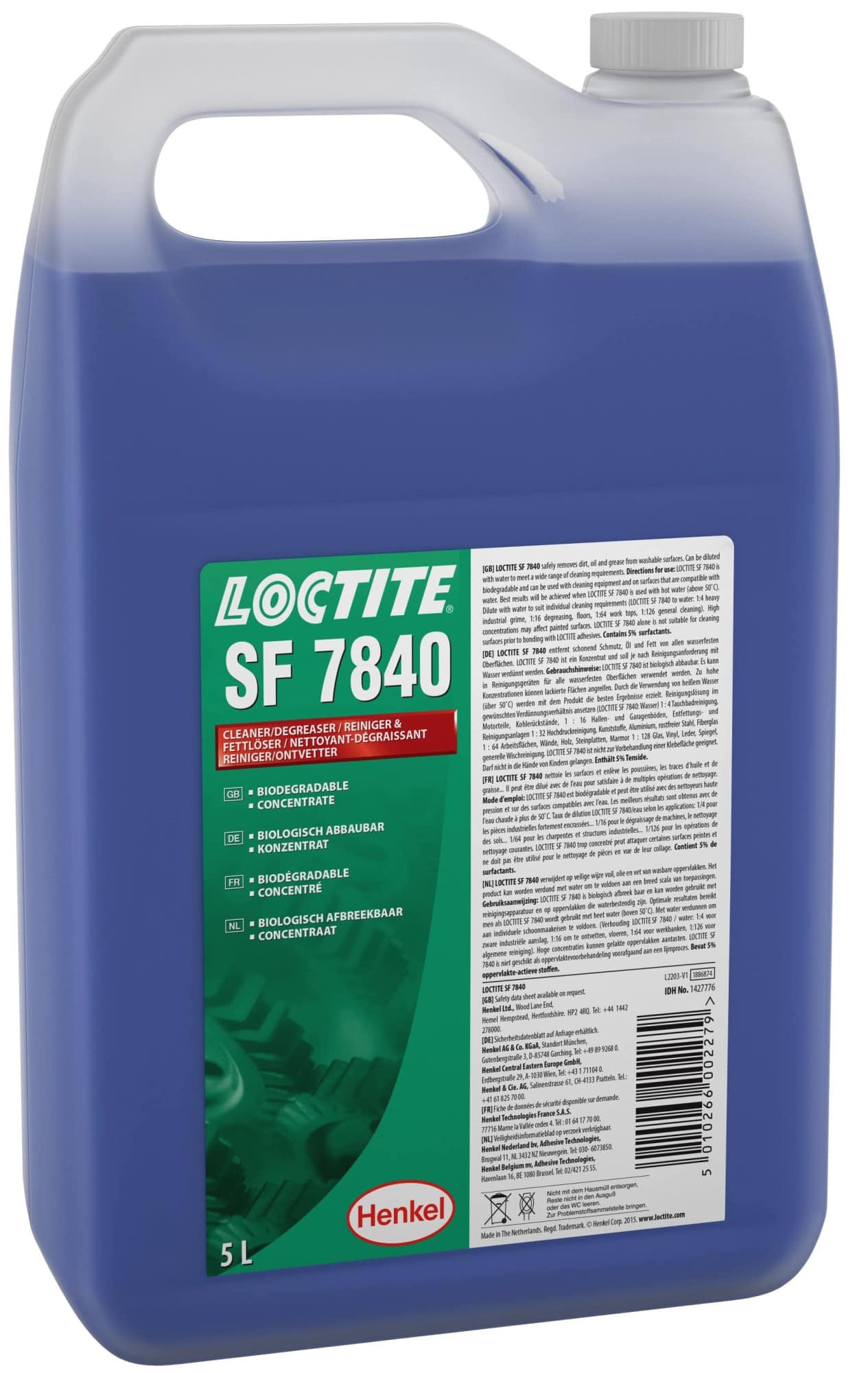 Henkel™ Loctite® Reiniger SF 7840, 5 L, Universell anwendbar
