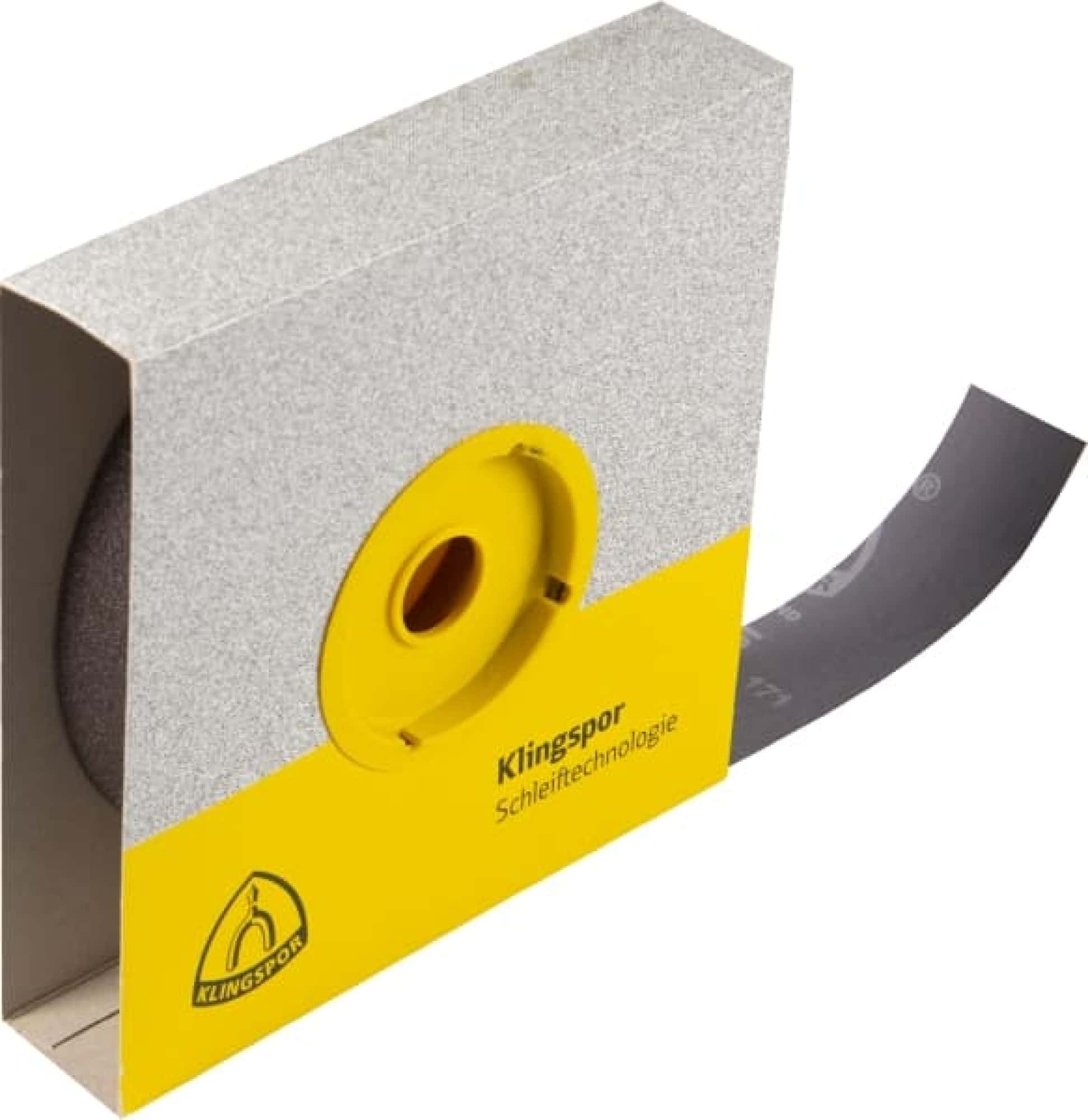 KLINGSPOR KL 385 JF Schleifrolle 221379, 40 mm x 25 m, P180, A, Ohne Haftung, Aluminiumkorn, Für Metall Universal und NE-Metalle