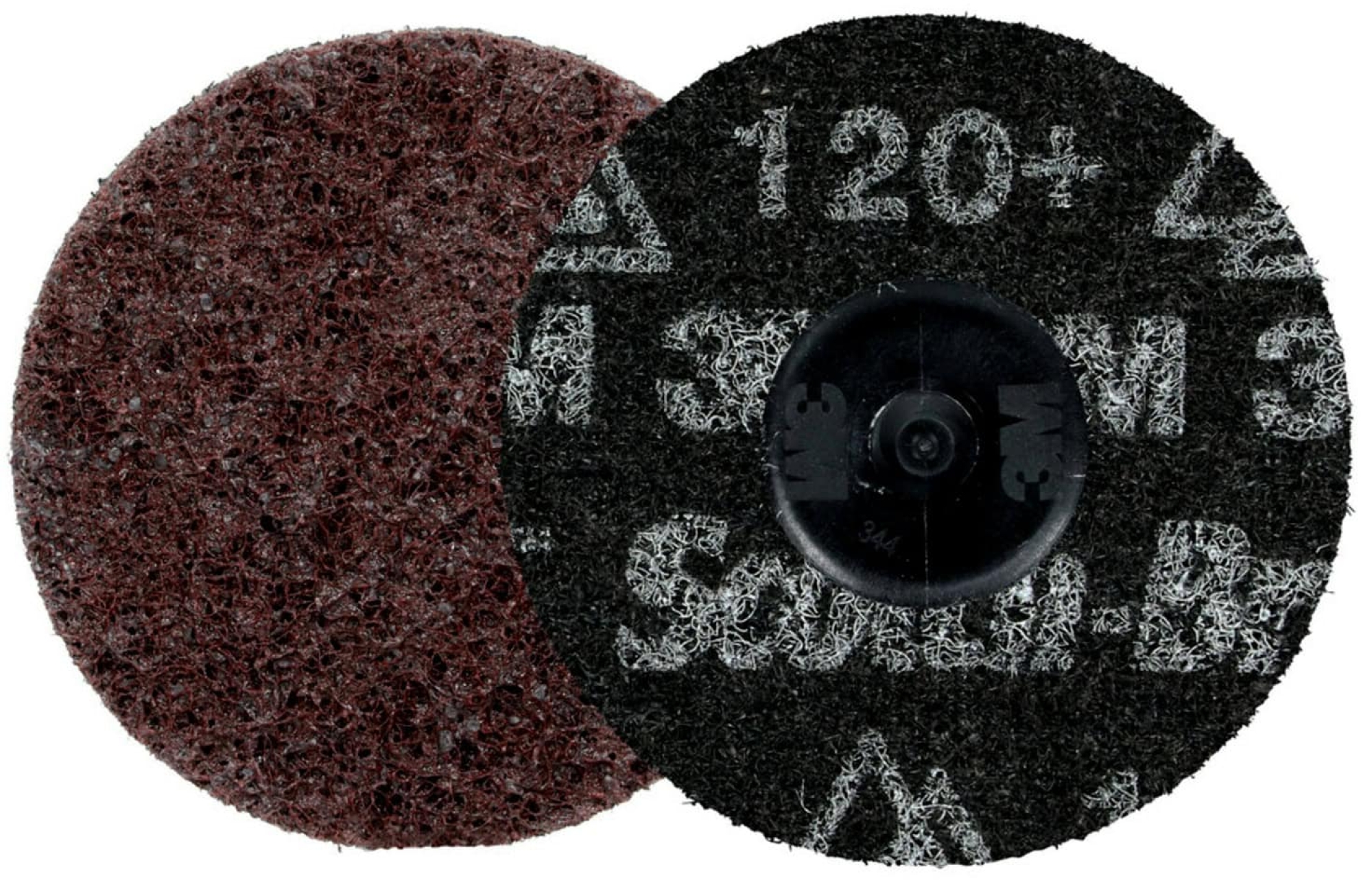 3M™ Scotch-Brite™ Roloc™ HD-DR Vliesscheibe HDDR9491, Ø 75 mm, 120+, A, Grob, Braun, 20.000 U./Min., Für Entgratungs- und Finisharbeiten