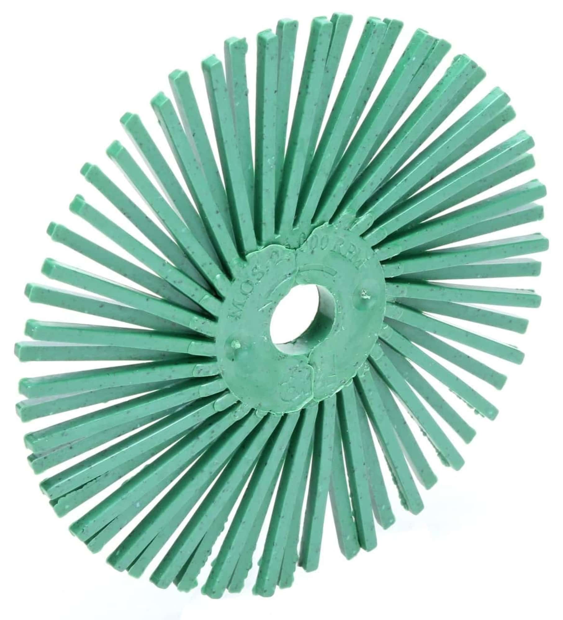3M™ Scotch-Brite™ RB-ZB 30002, Ø 19 mm x 1,0 mm, P1000, Typ C, Hellgrün, 35.000 U./Min., Radial Bristle Brush, Für Reinigungs- und Entgratungsarbeiten