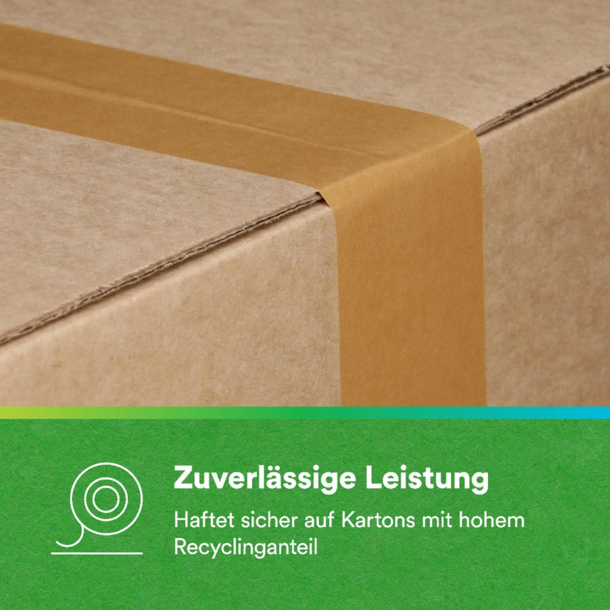 3M™ Scotch® Papier Verpackungsklebeband 570, 72 mm x 50 m, 0,119 mm, Braun, Nachhaltig (INDEGE), Lösemittelfrei, Recyclebar