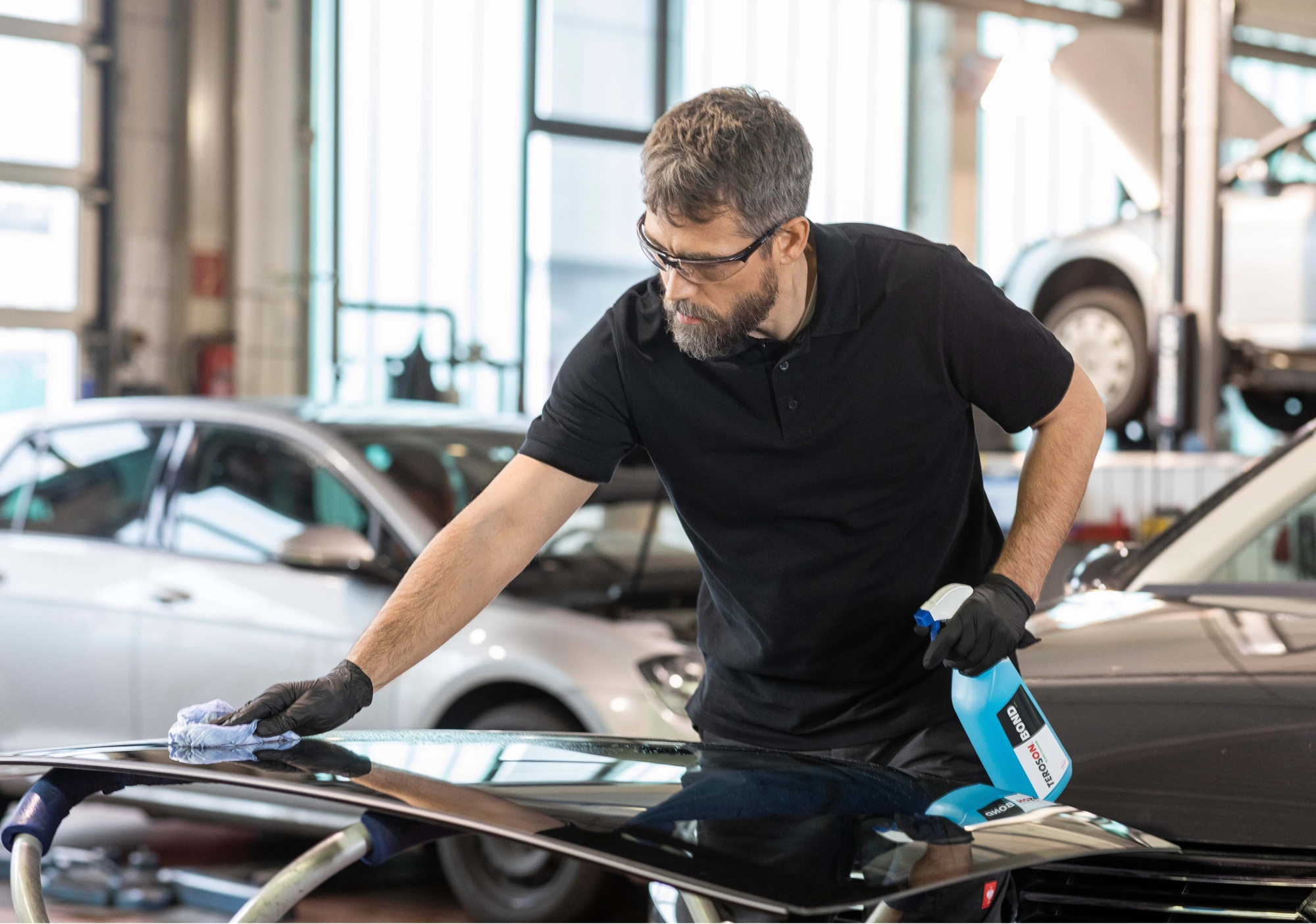 Preview: Henkel™ Teroson® Bond Glass Cleaner, 1 Kg, Blau, 2689820, Für sämtliche KFZ-Oberflächen geeignet