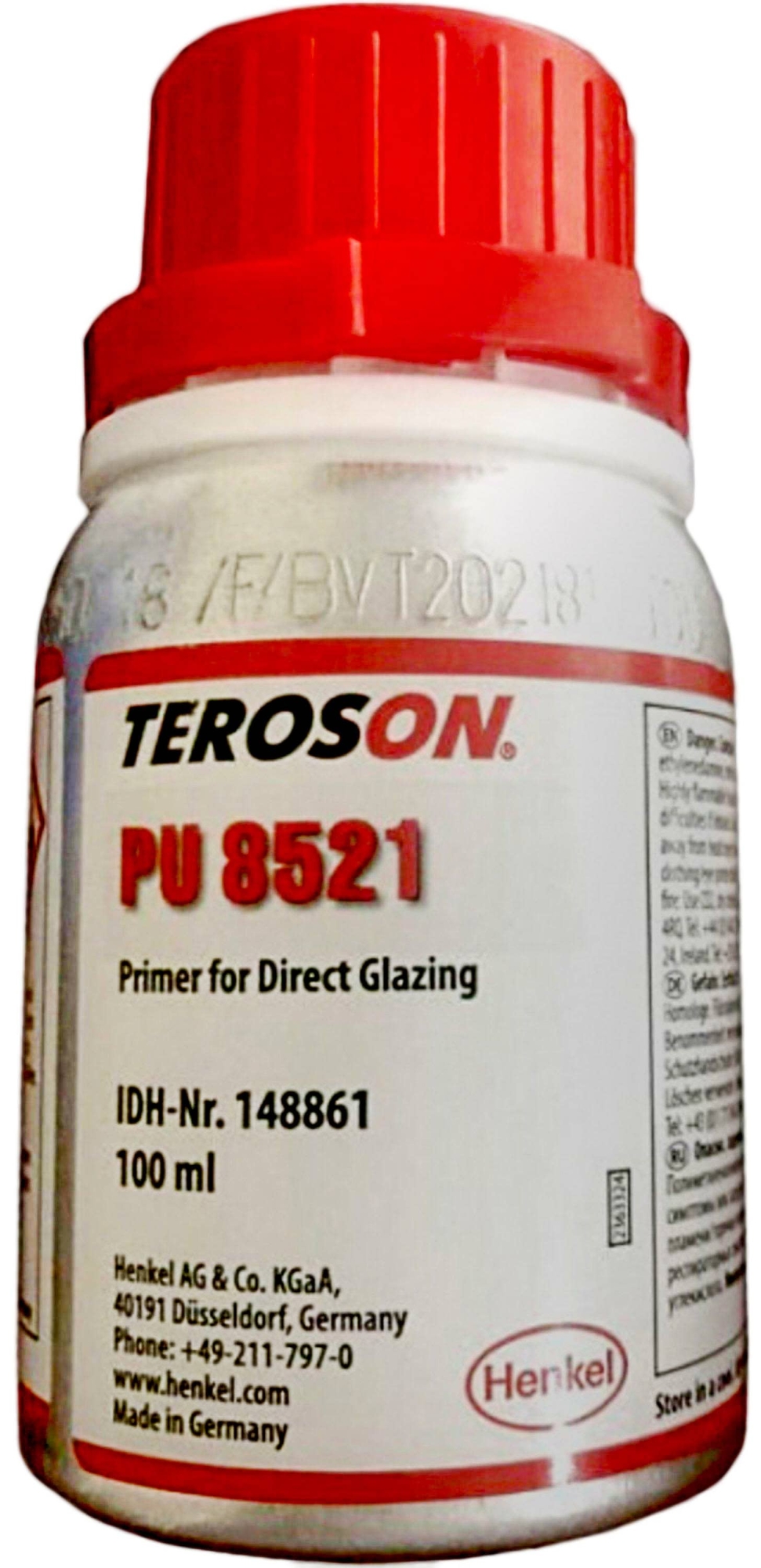 Henkel™ Teroson® PU 8521 Primer, 100 ml, Schwarz, 148861, Zur Vorbehandlung von Glas, Plastik, lackierten und metallischen Oberflächen