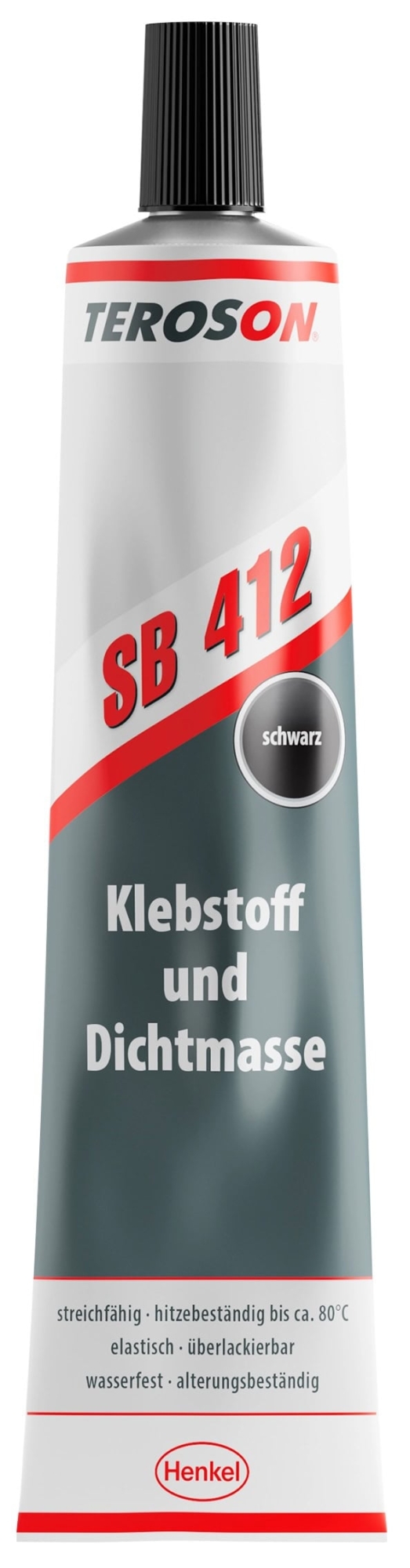 Henkel™ Teroson® SB 412 Lösemittehaltiger Kleb- und Dichtstoff auf Kautschukbasis, 225 g, Schwarz, 729467, Bei Fugen, Nähten, Durchbrüchen, Stoßstellen, Überlappungen