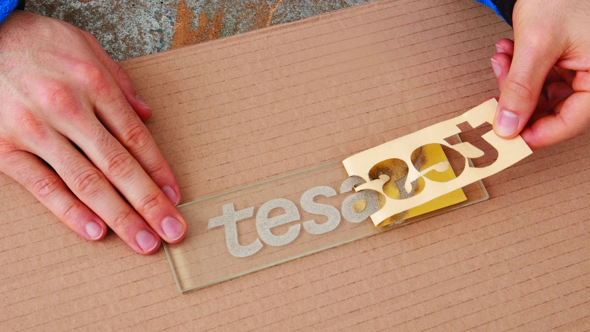 tesakrepp® 4434 Elefantenhaut, 950 mm x 25 m, 0,67 mm, Gelb, Für Schleif- und Sandstrahlarbeiten