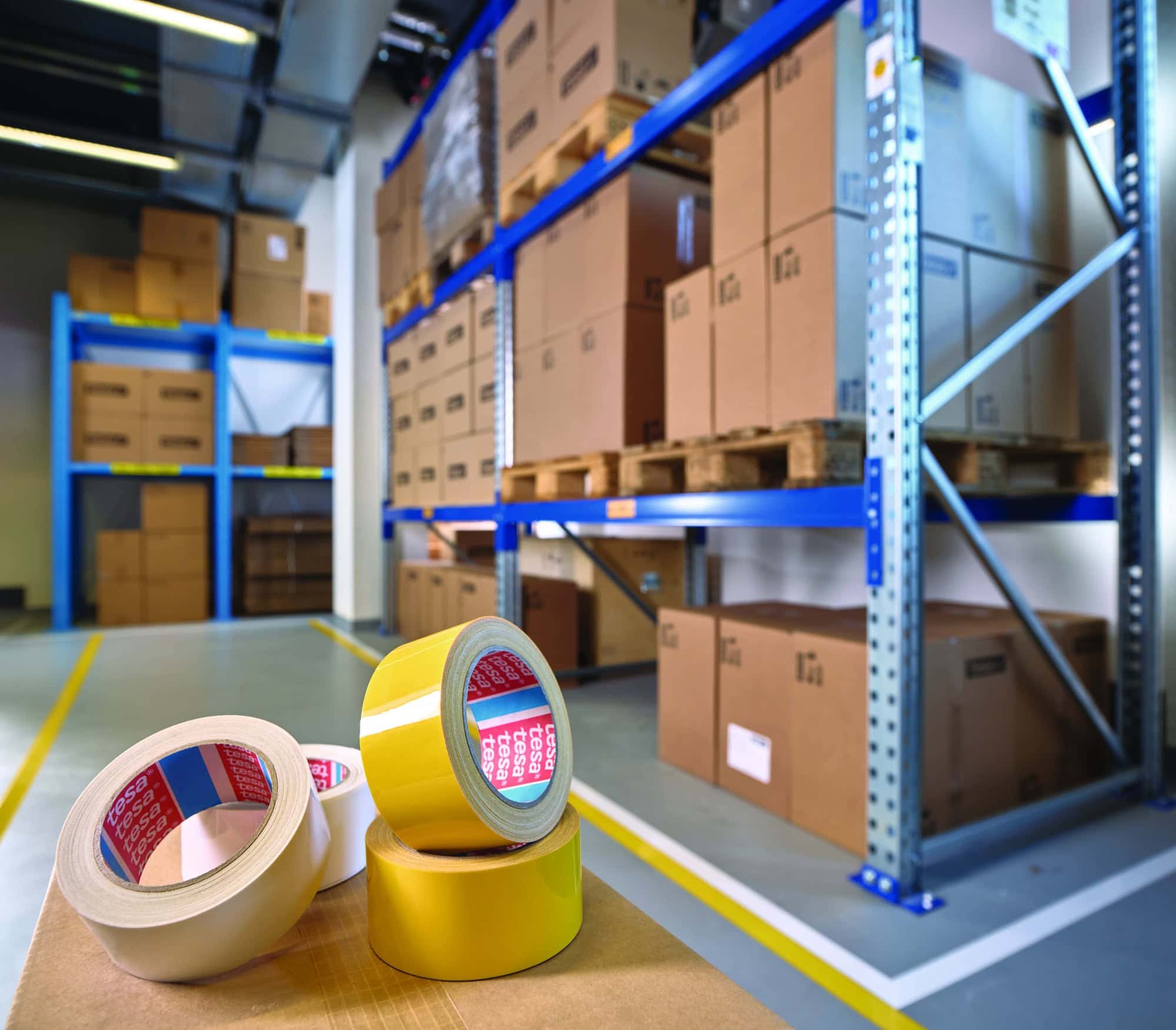 tesa® 60960, 50 mm x 20 m, 0,175 mm, Orange, Premium Anti-Kratzer Bodenmarkierungsband & Warnklebeband