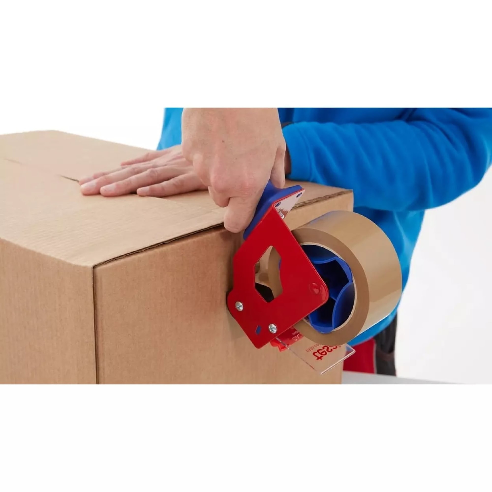 tesapack® 4124, 19 mm x 66 m, 0,065 mm, Transparent, PVC Premium Verpackungsklebeband, Für mittelschwere und schwere Kartons bis 30 Kg
